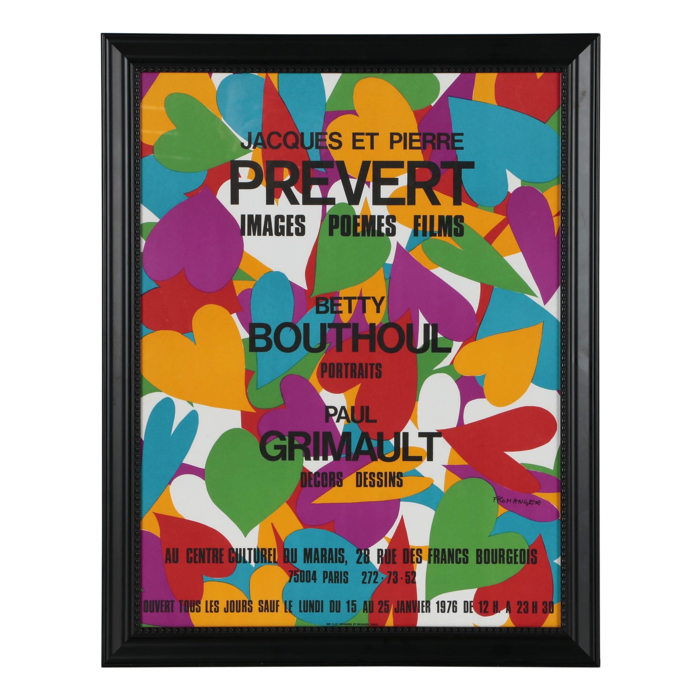 Gérard Fromanger Lithograph Exhibition Poster, 1976