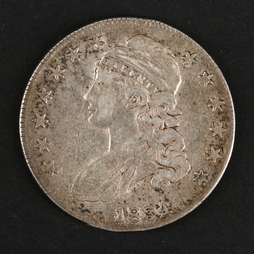 1834 Capped Bust Silver Half Dollar