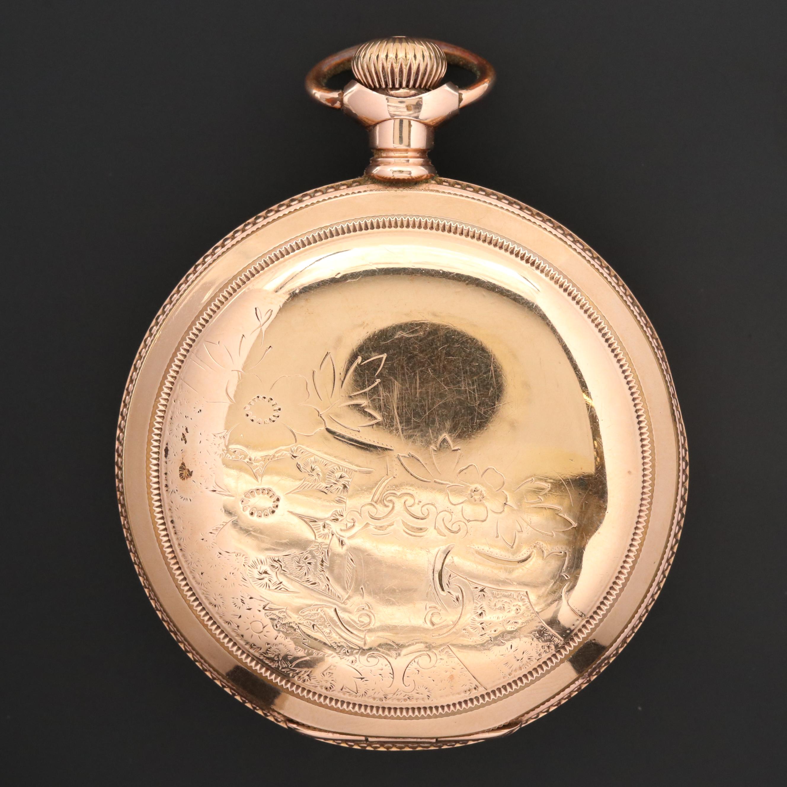 Columbus Railway King Gold Filled Hunters Case Pocket Watch