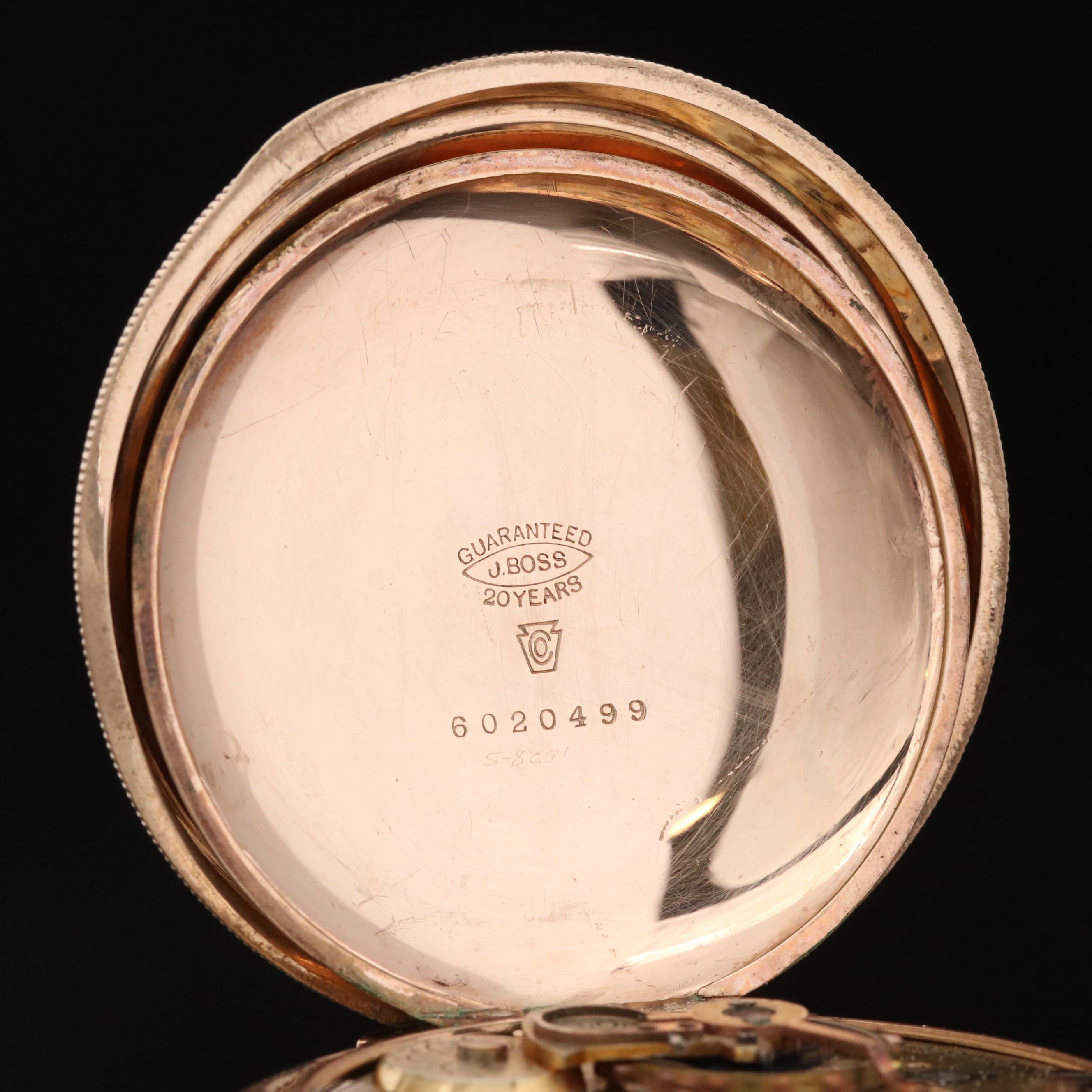 Columbus Railway King Gold Filled Hunters Case Pocket Watch