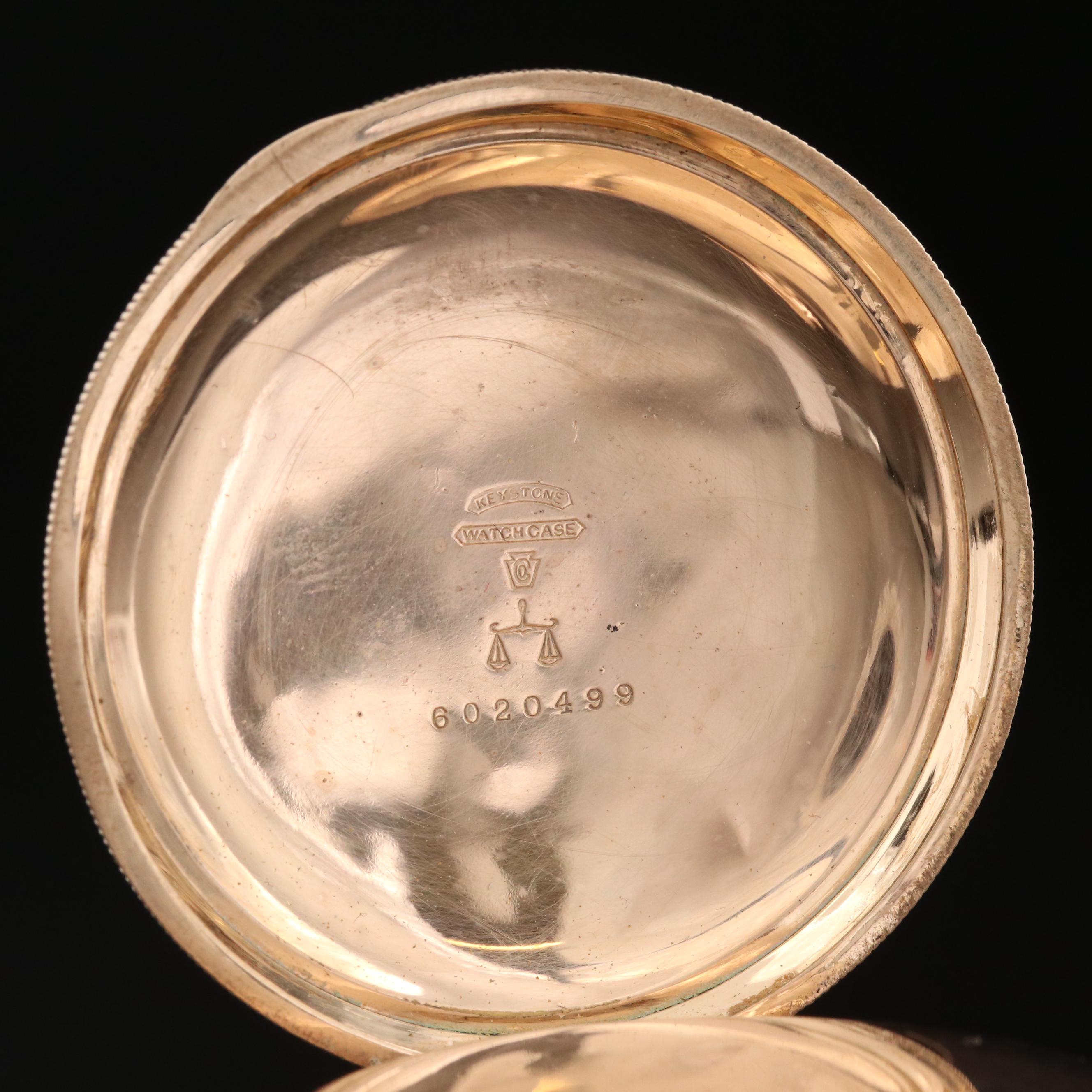 Columbus Railway King Gold Filled Hunters Case Pocket Watch