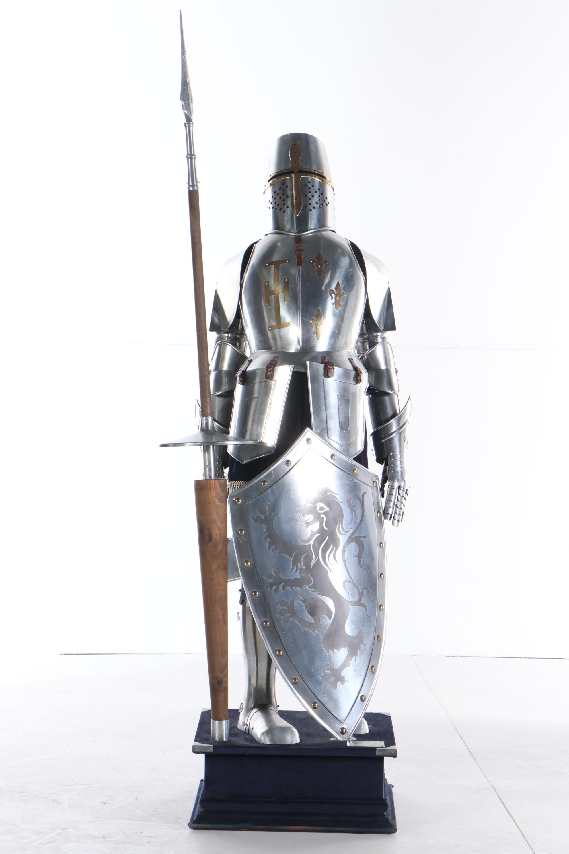 Life Size "Crusader Knight" Replica Suit of Armor by Marto of Toledo, Spain