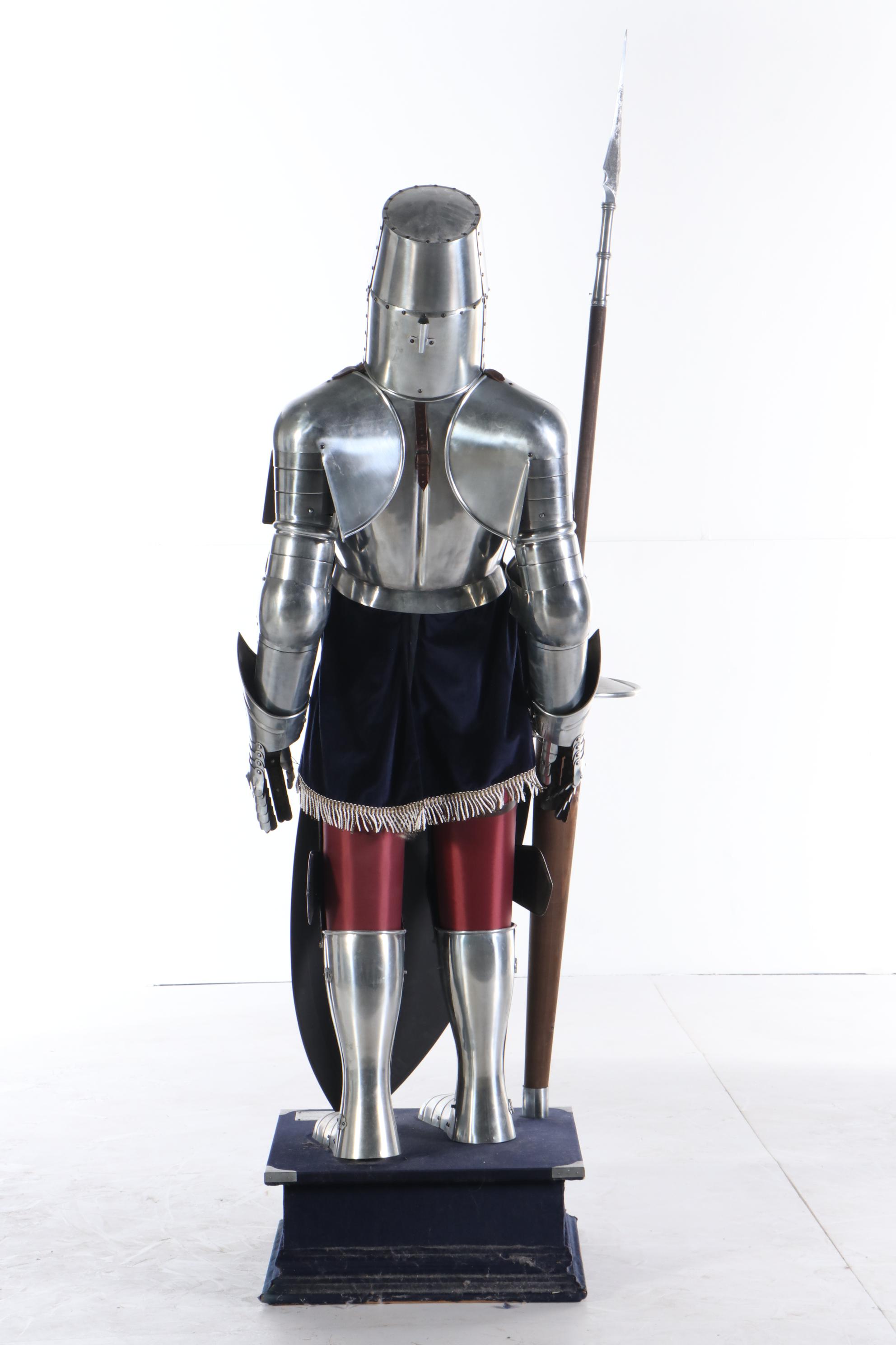 Life Size "Crusader Knight" Replica Suit of Armor by Marto of Toledo, Spain