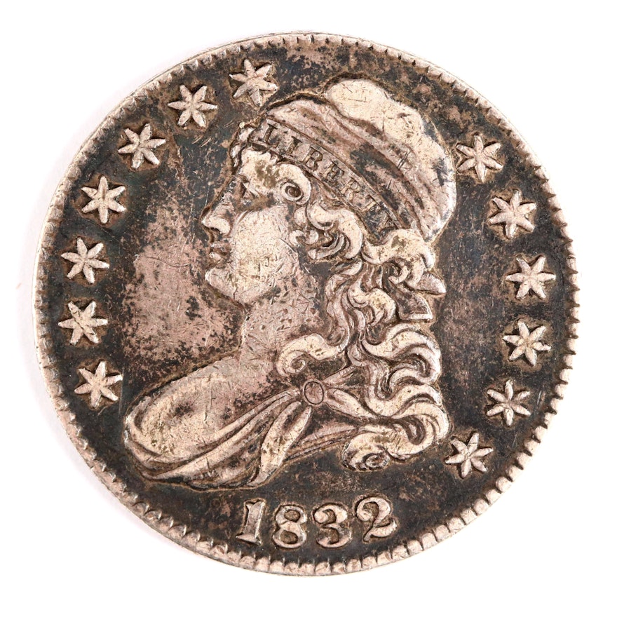 1832 Capped Bust Silver Half Dollar