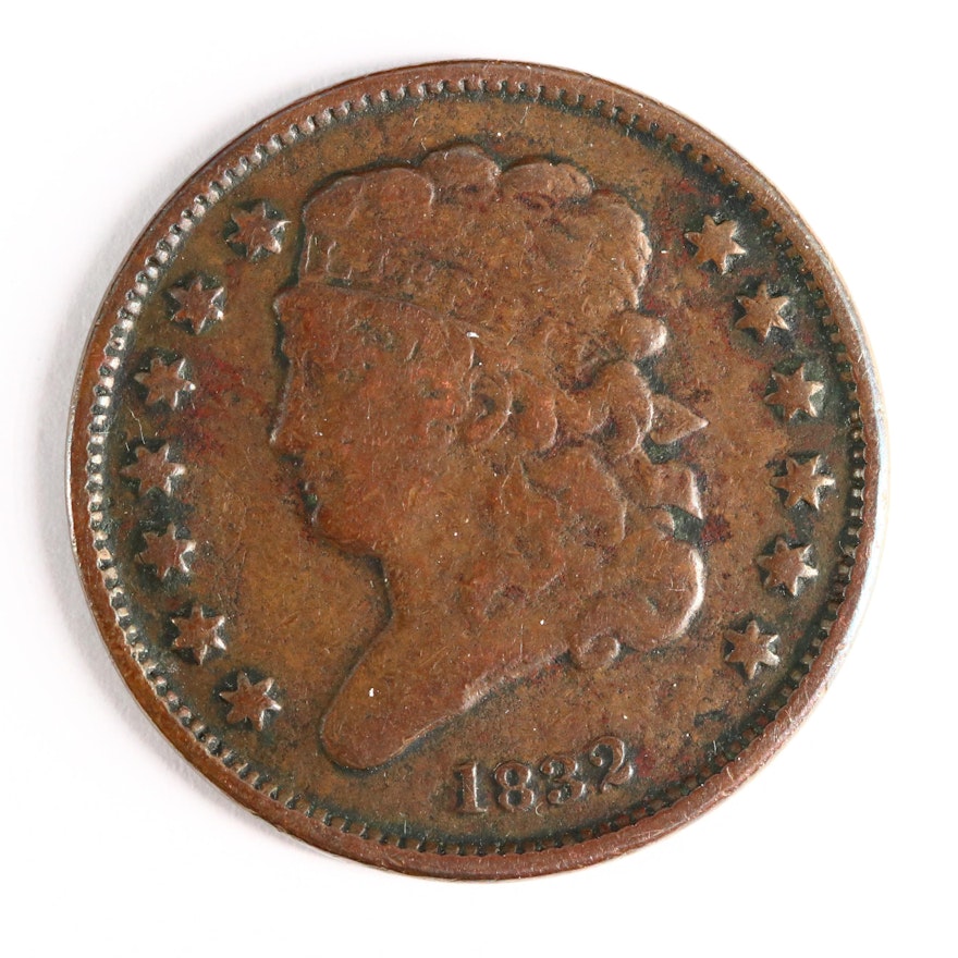 1832 Classic Head Half Cent