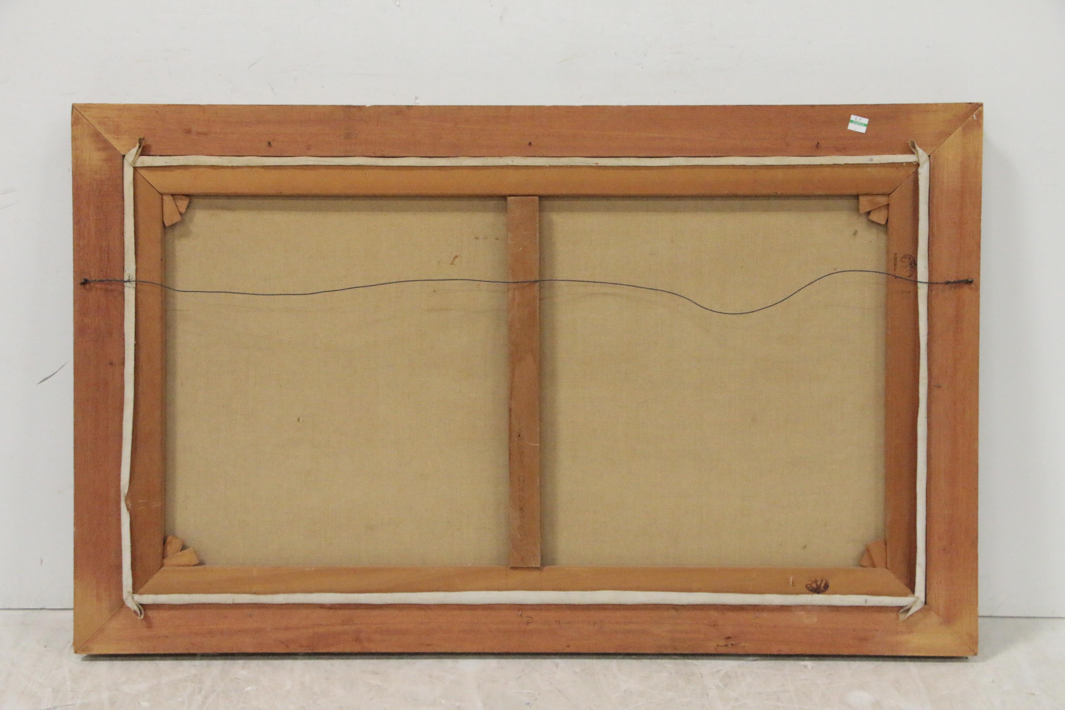 Harold Miles Oil Painting of Garden Landscape, Early to Mid 20th Century