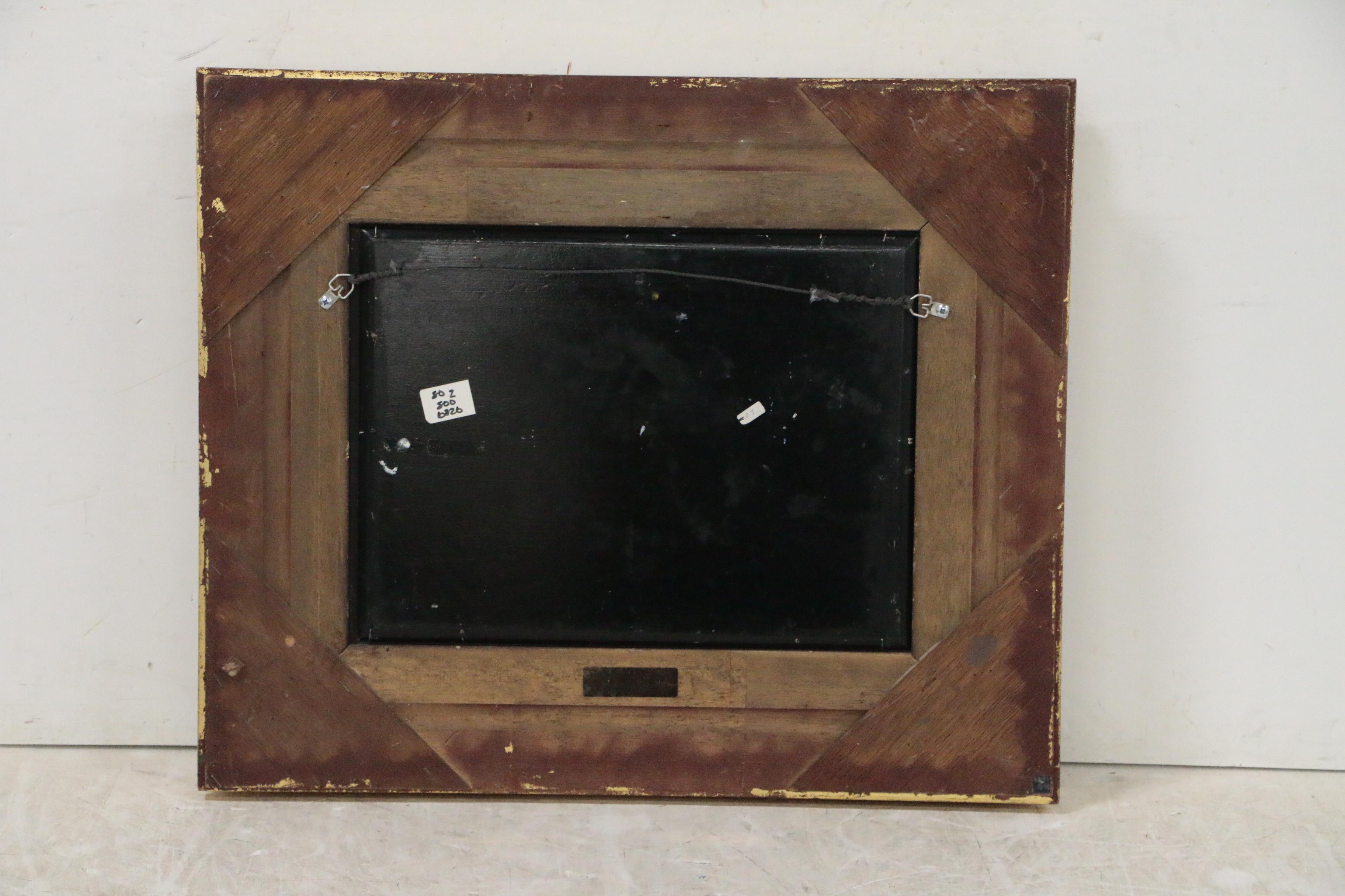 Continental School Style Oil Painting of Fishing Scene, Late 20th Century