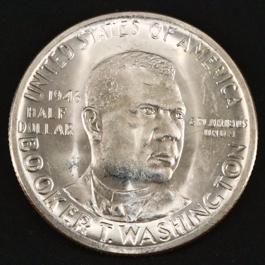 1946 Booker T. Washington Silver Half Dollar