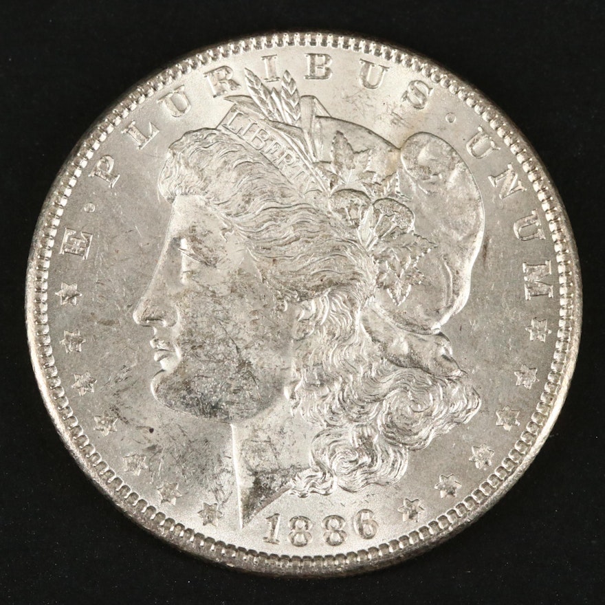 1886 Silver Morgan Dollar