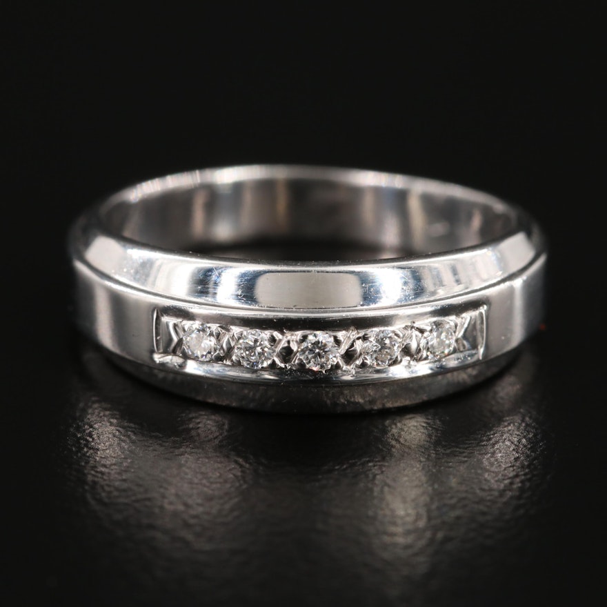 14K White Gold Diamond Ring