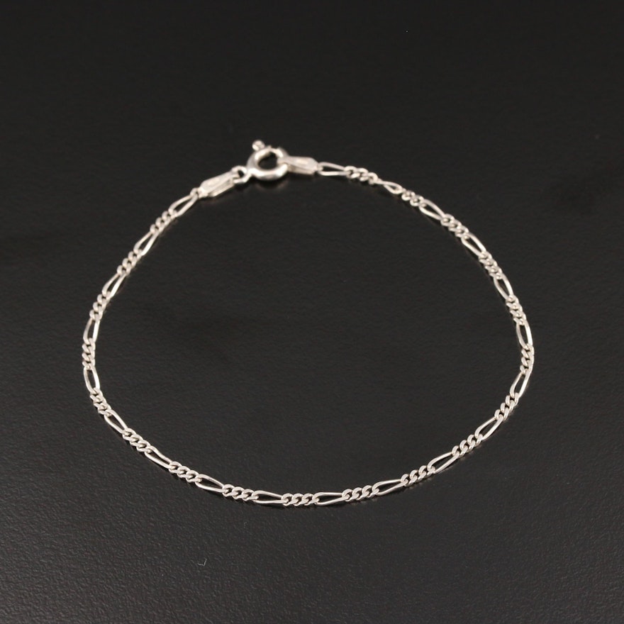 Sterling Silver Figaro Bracelet