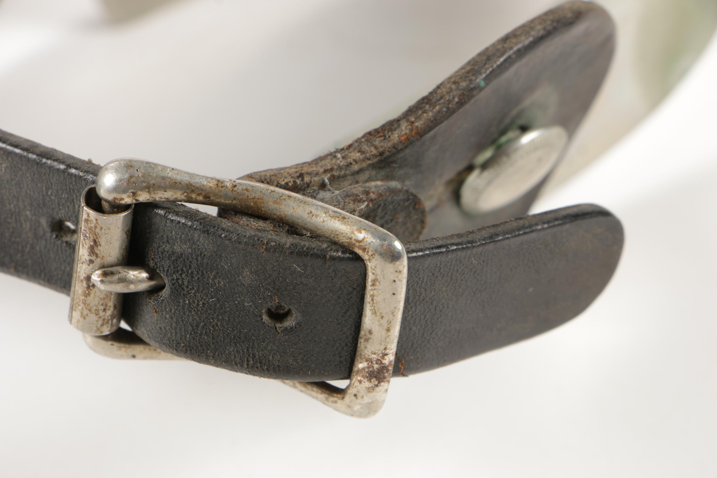 Western Engraved Steel Show Spurs with Tooled Leather Straps and More