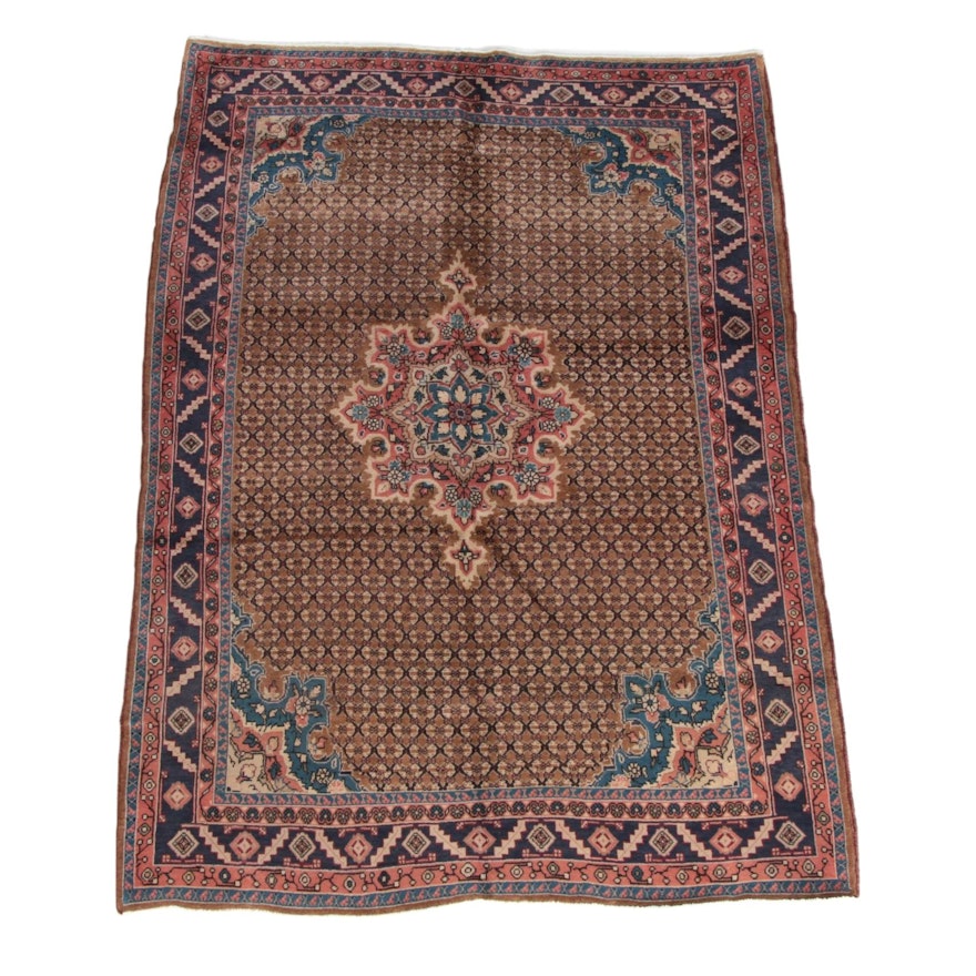 4'11 x 7'4 Hand-Knotted Persian Kolyai Shirshekeri Wool Rug