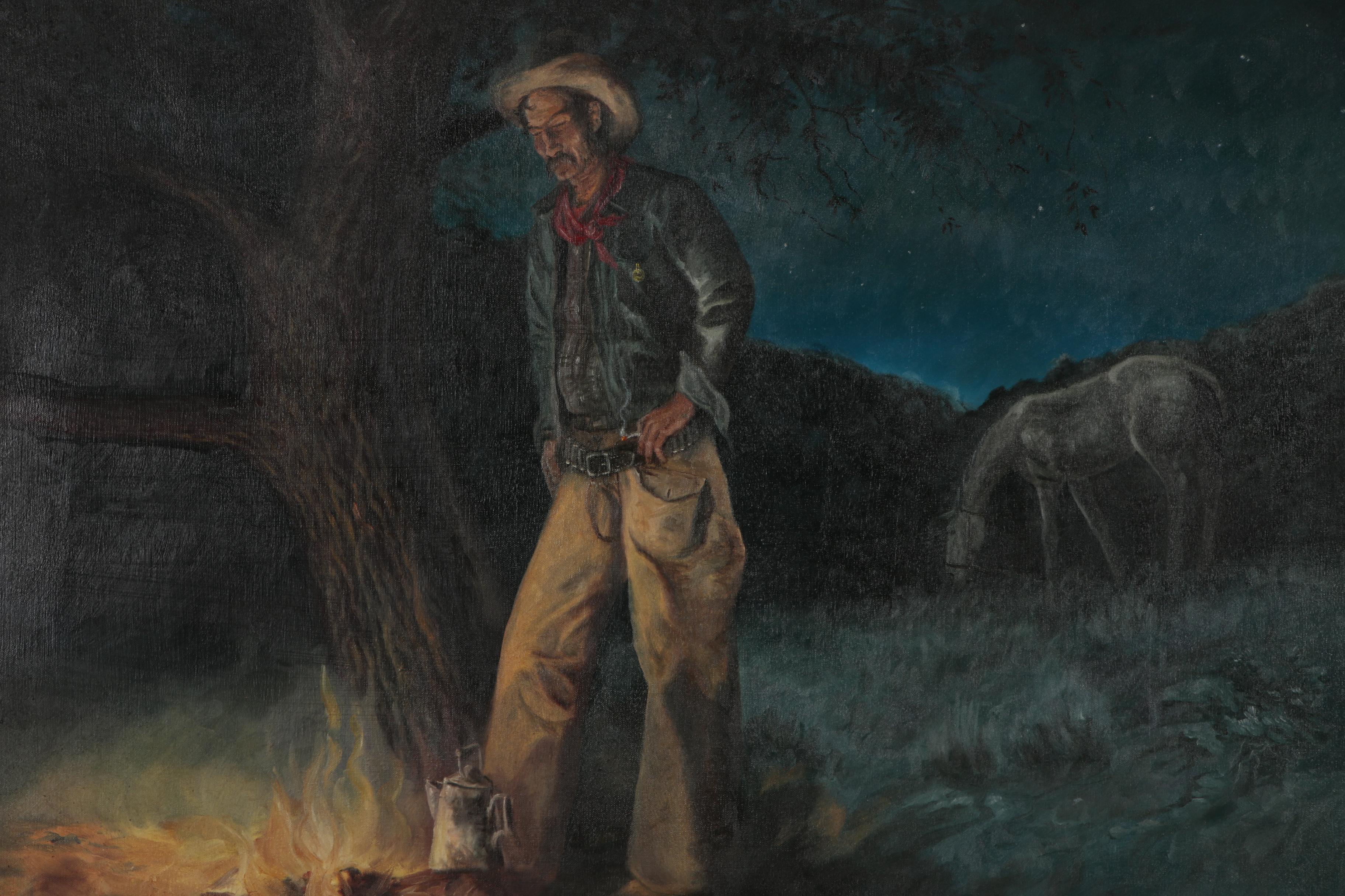 Robert Summers Oil Painting "Loner", 1966