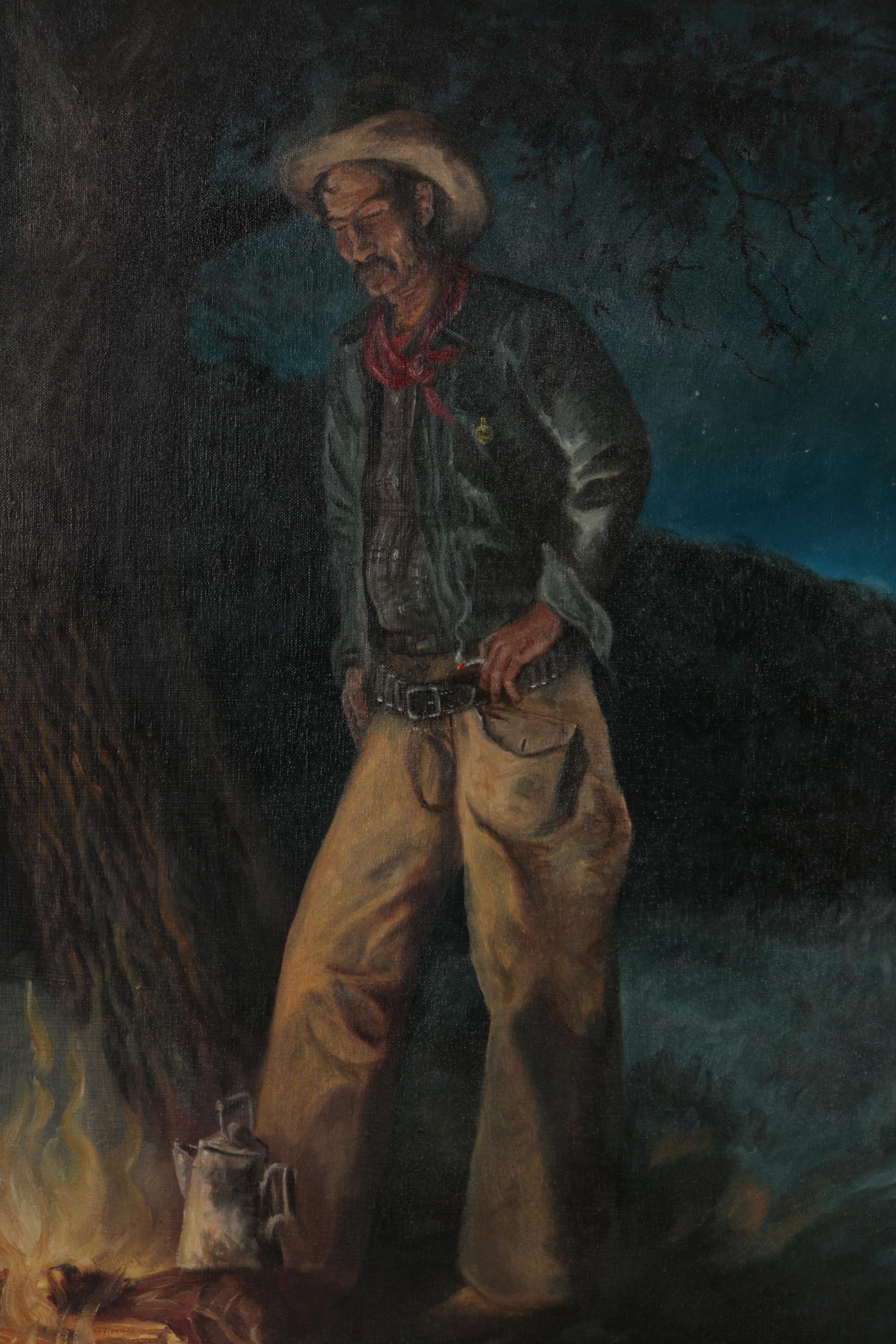 Robert Summers Oil Painting "Loner", 1966