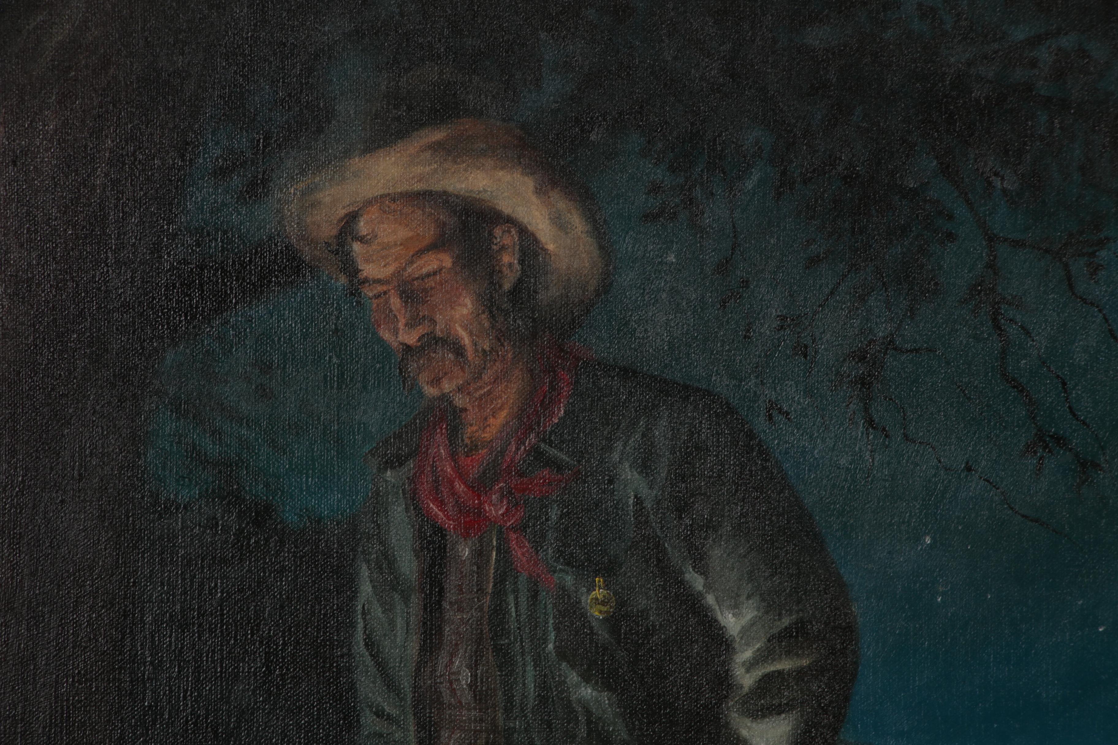 Robert Summers Oil Painting "Loner", 1966