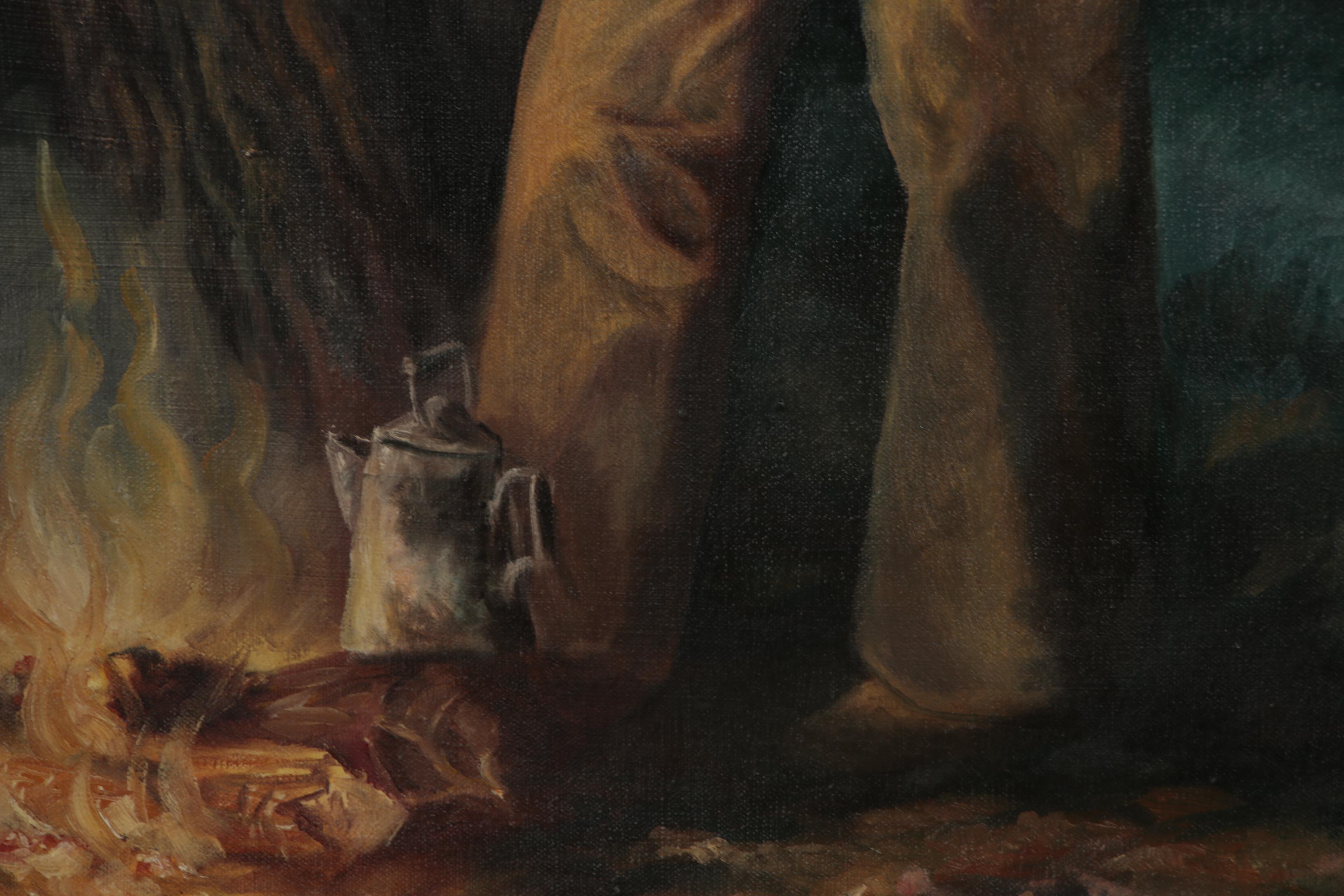 Robert Summers Oil Painting "Loner", 1966