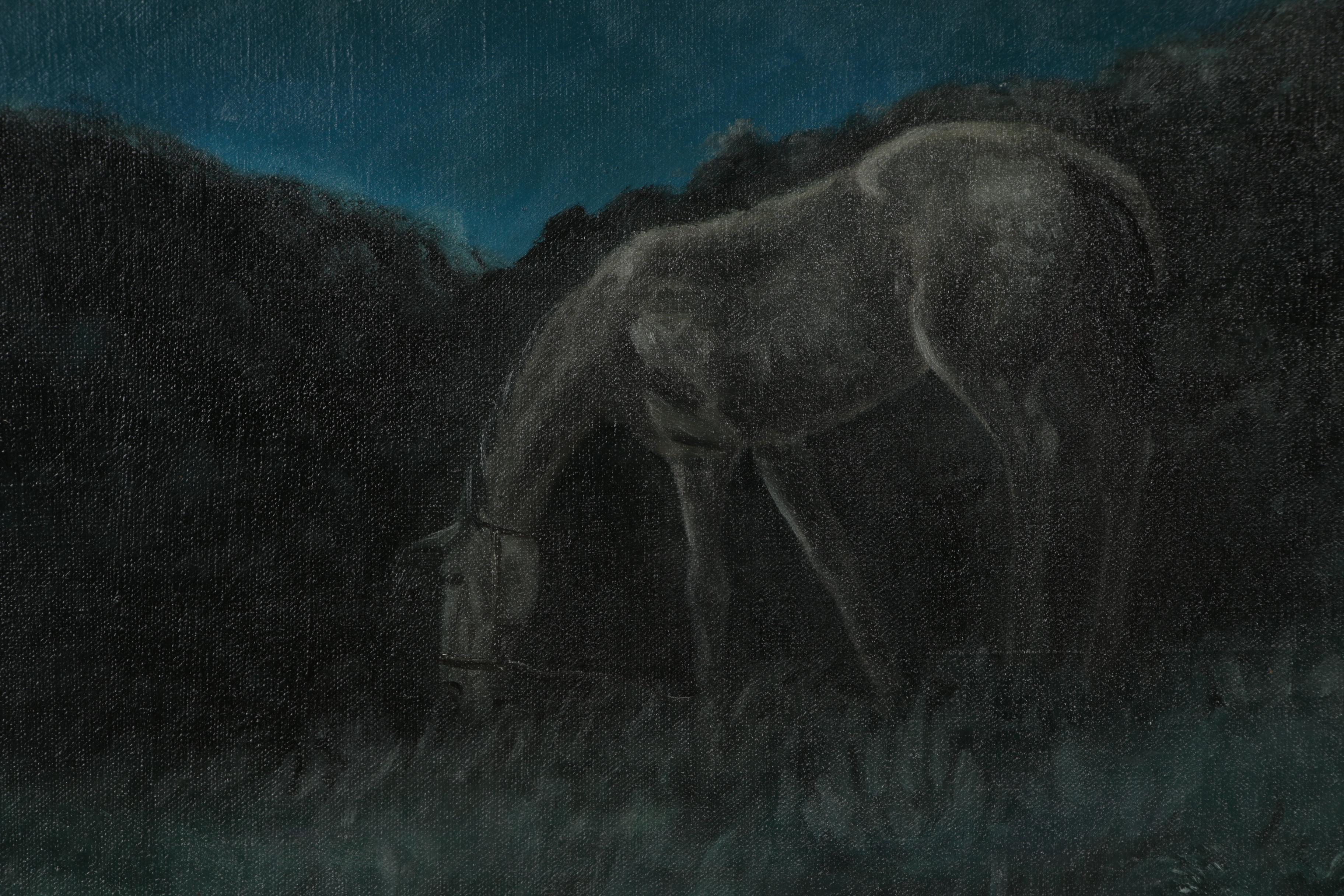 Robert Summers Oil Painting "Loner", 1966