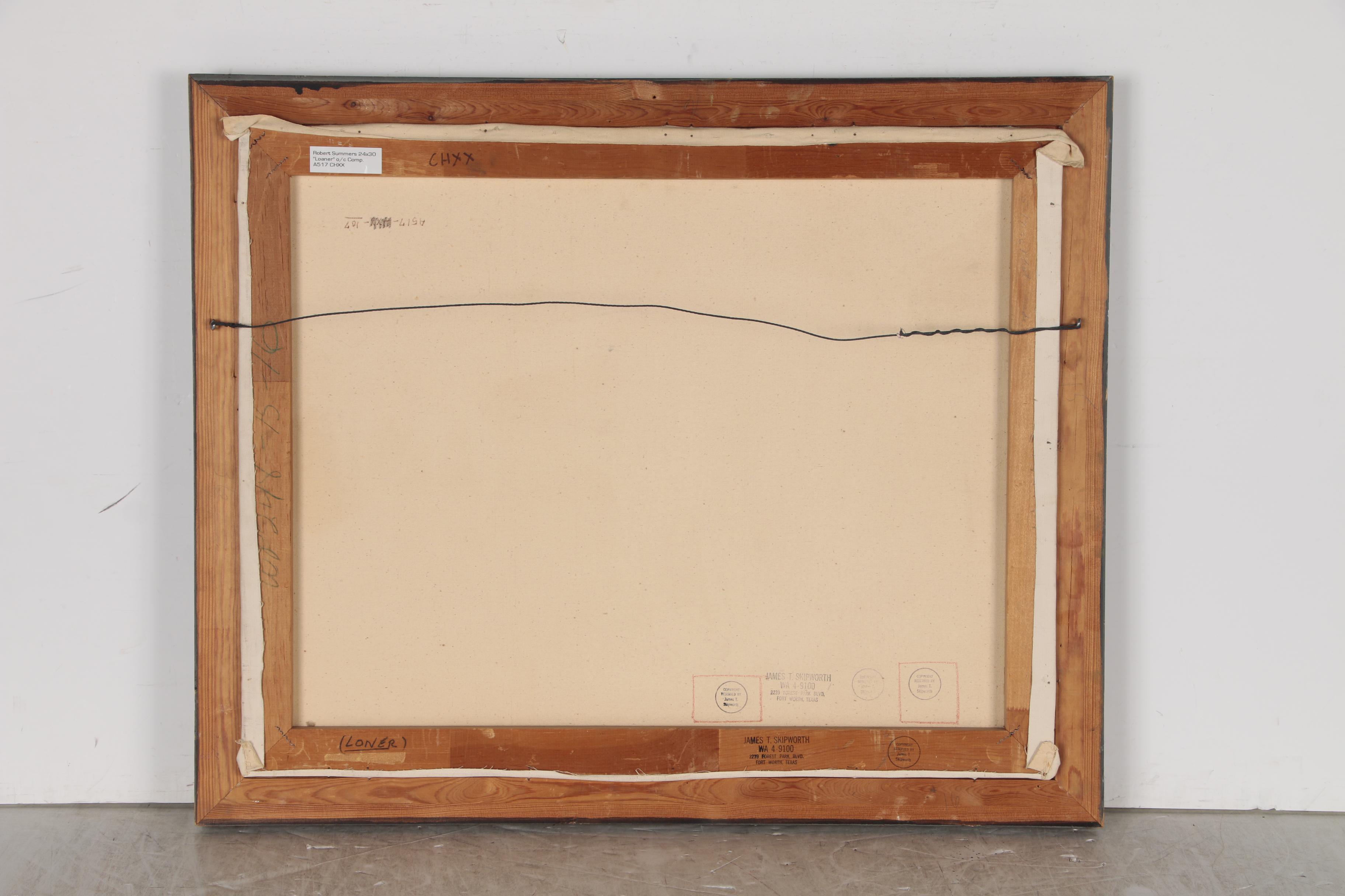 Robert Summers Oil Painting "Loner", 1966