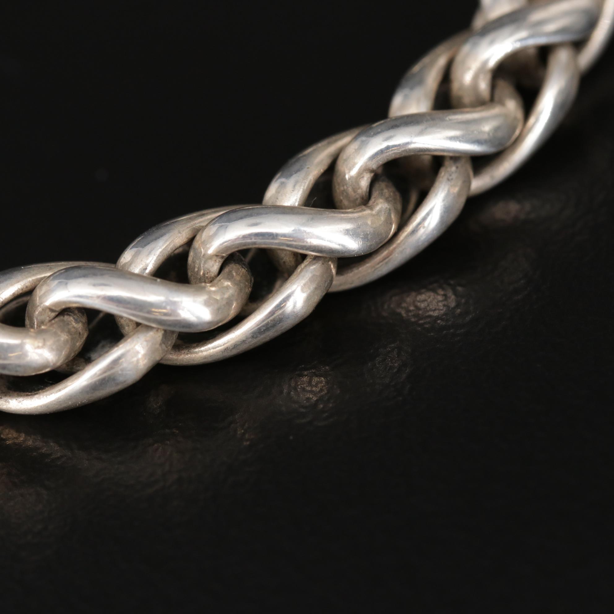 David Yurman Sterling Silver Classic Wheat Bracelet With 14K Gold Accents