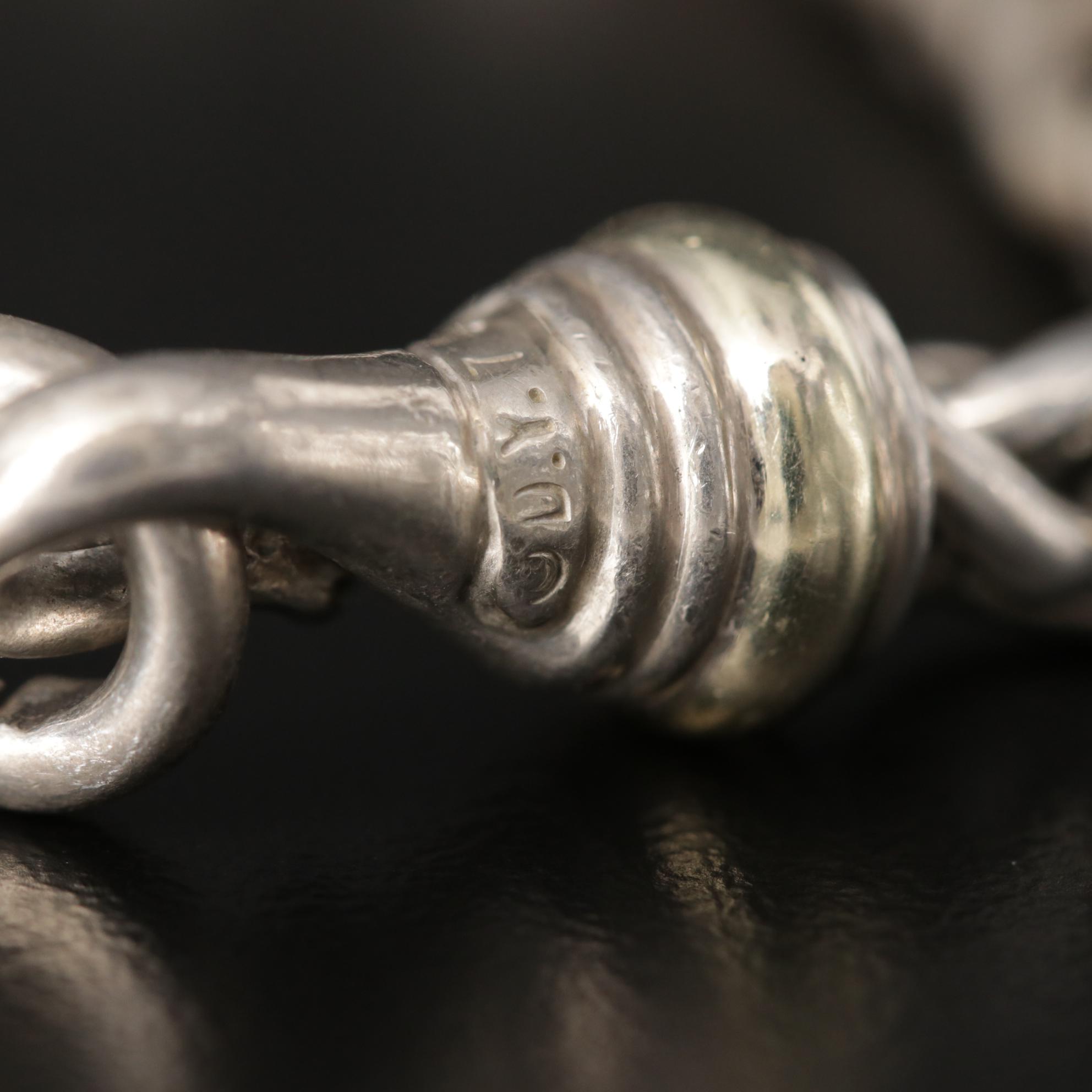 David Yurman Sterling Silver Classic Wheat Bracelet With 14K Gold Accents