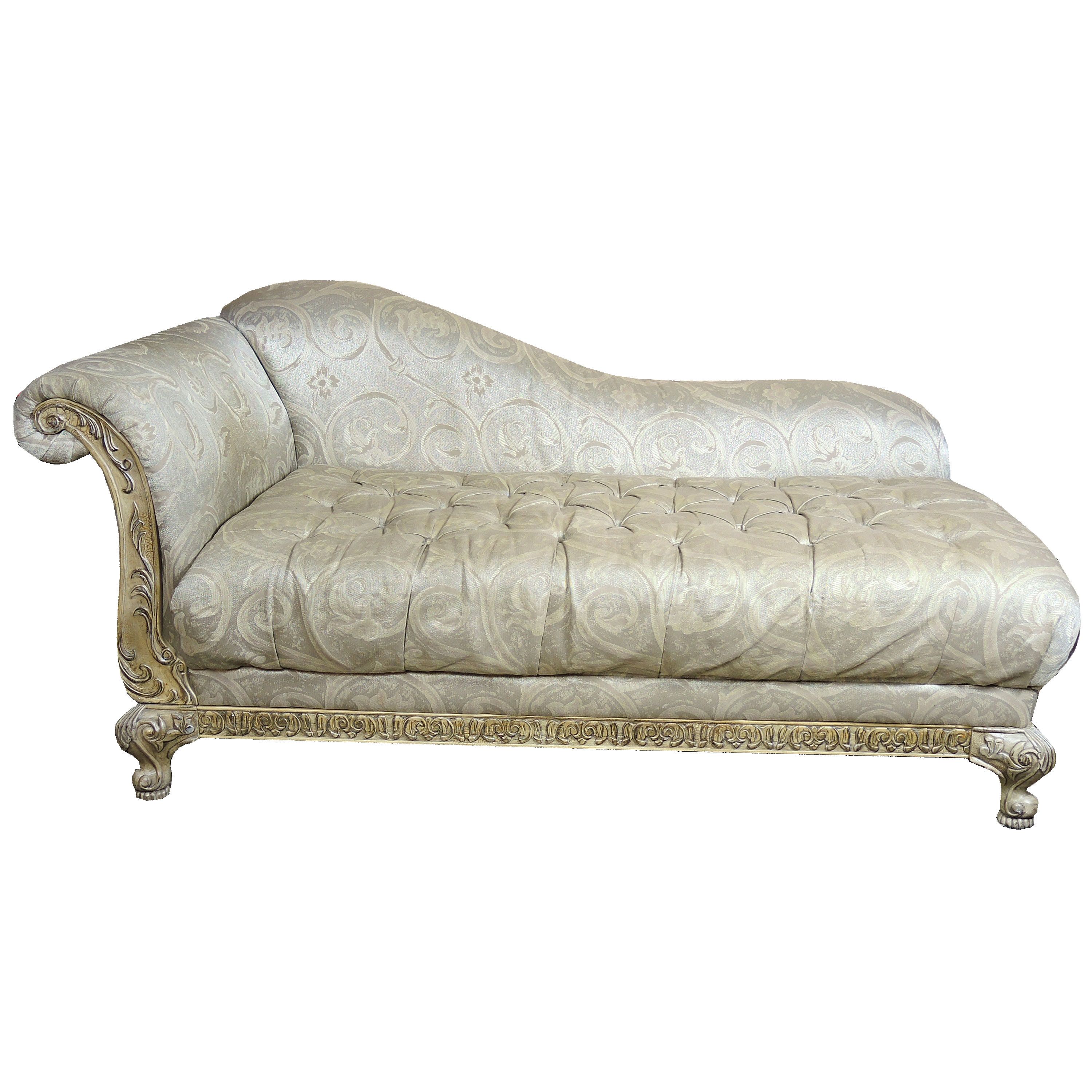 Schadig French Provincial Style Chaise Lounge, Contemporary