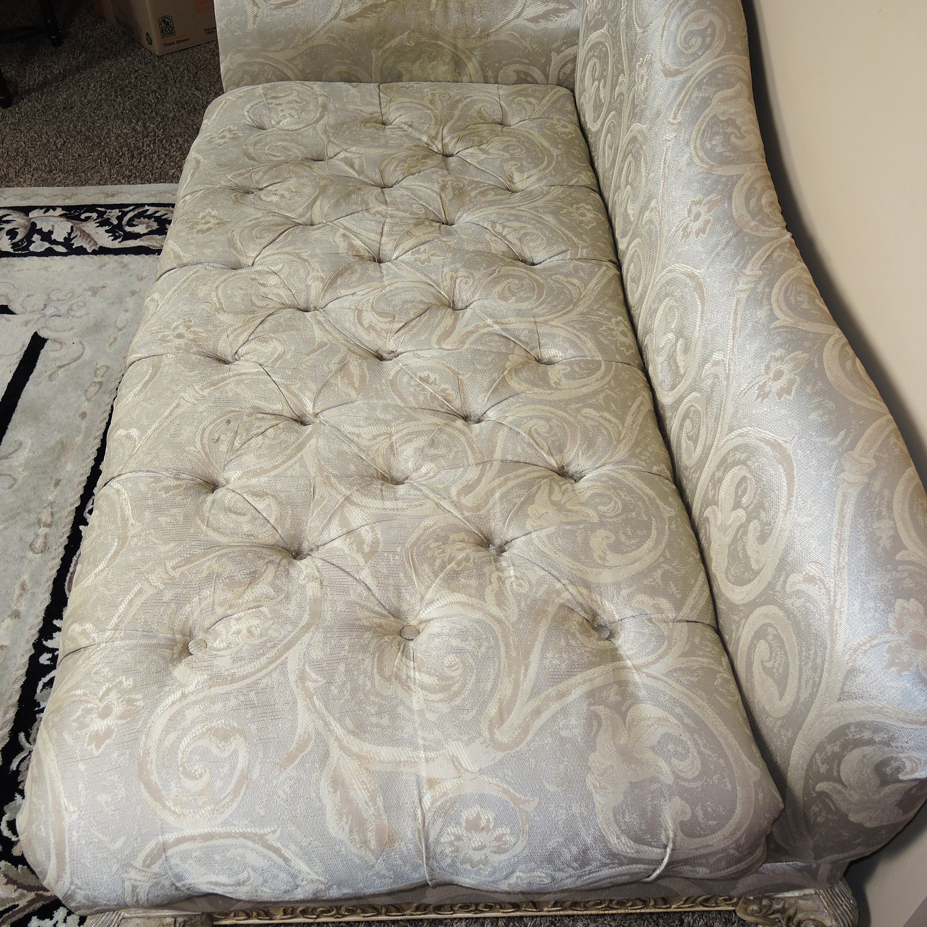 Schadig French Provincial Style Chaise Lounge, Contemporary