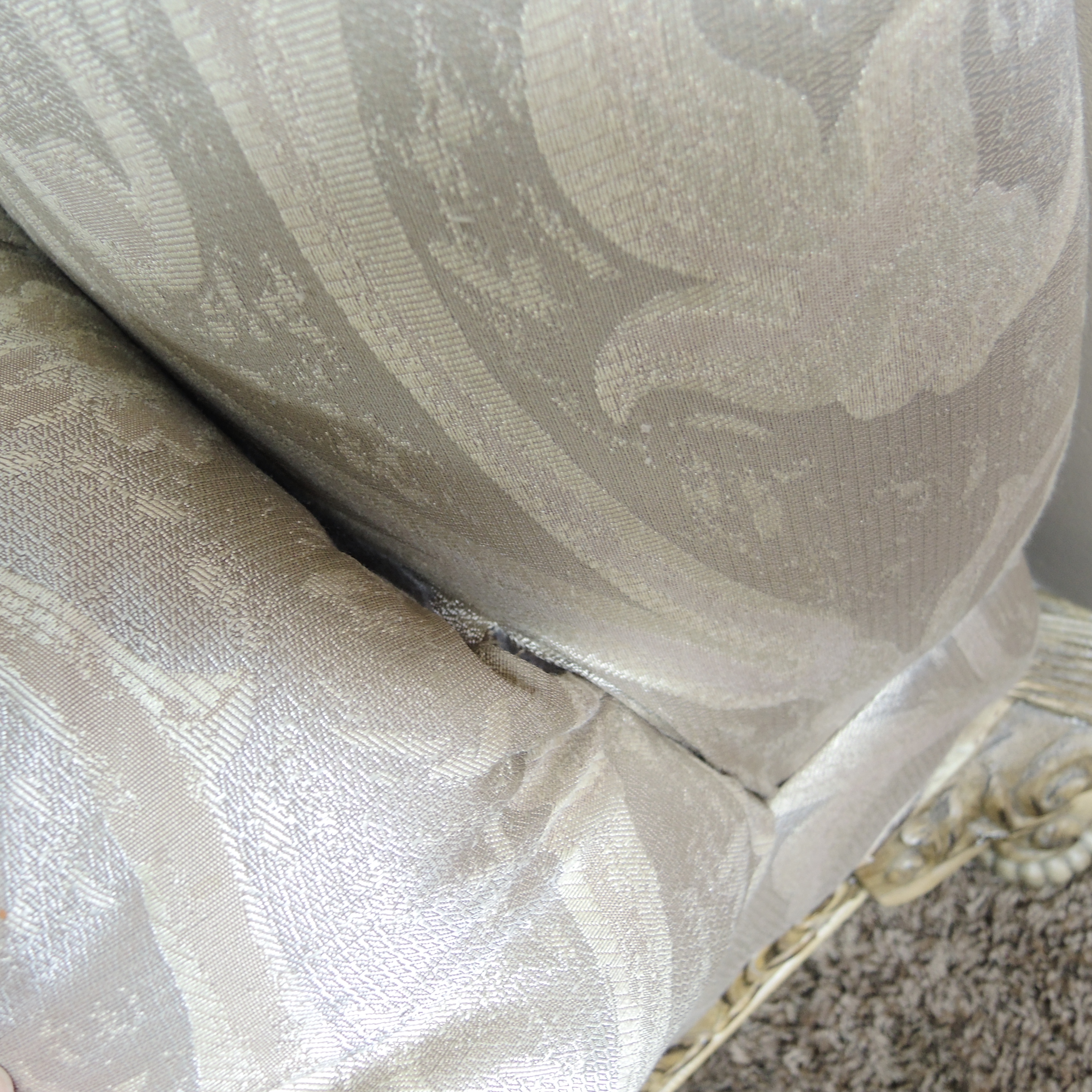 Schadig French Provincial Style Chaise Lounge, Contemporary