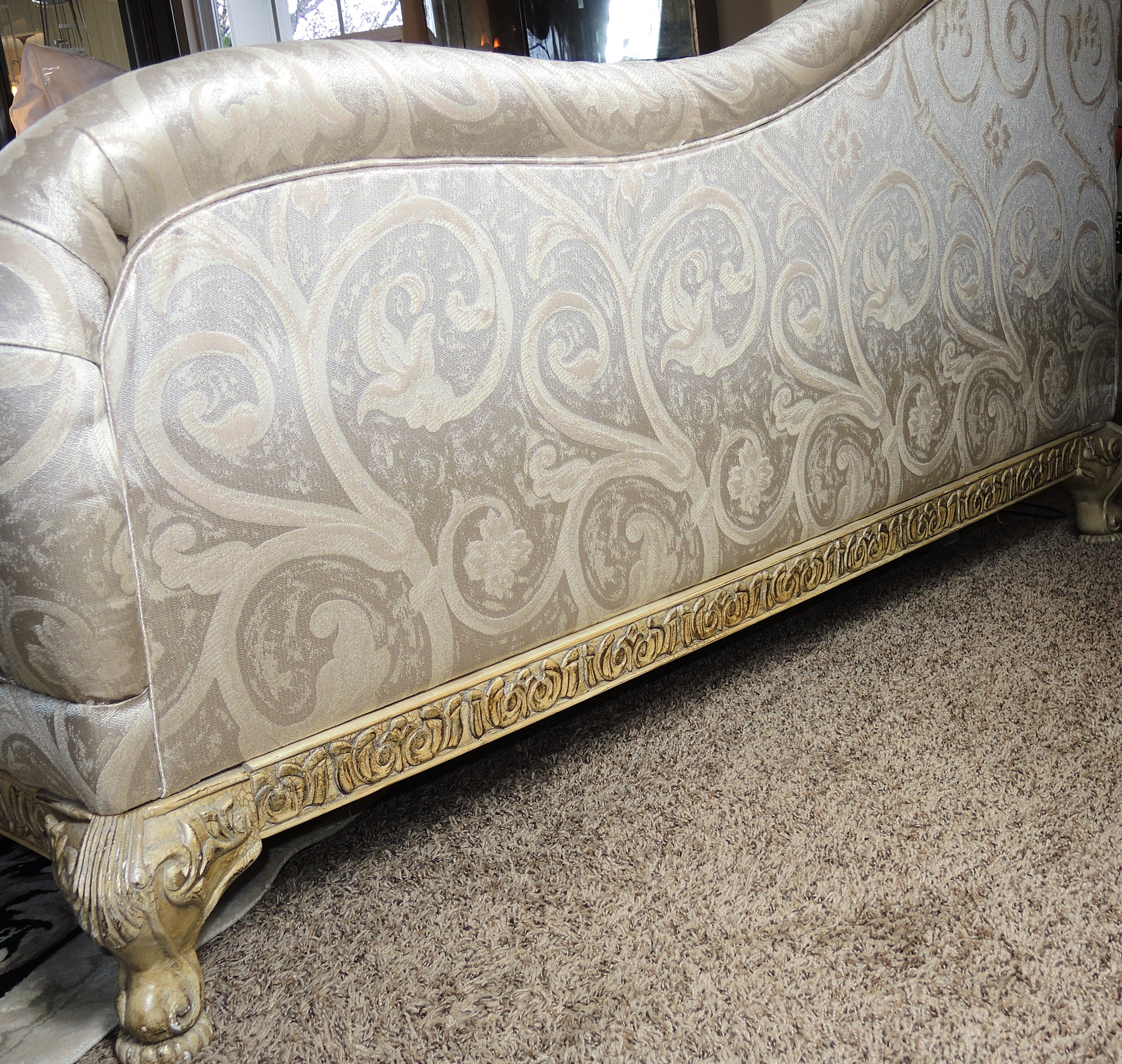 Schadig French Provincial Style Chaise Lounge, Contemporary