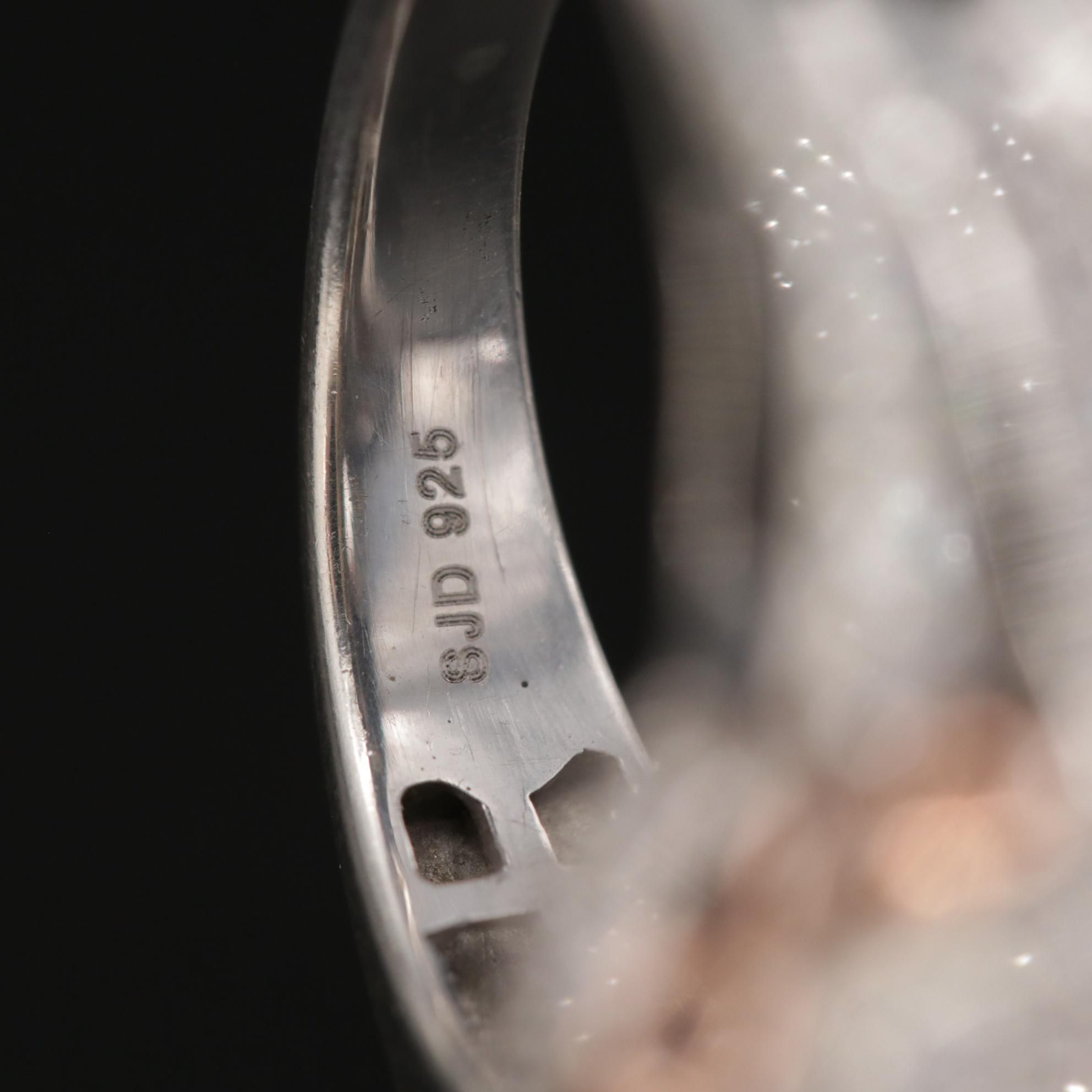 Assorted Sterling Silver Cubic Zirconia Rings