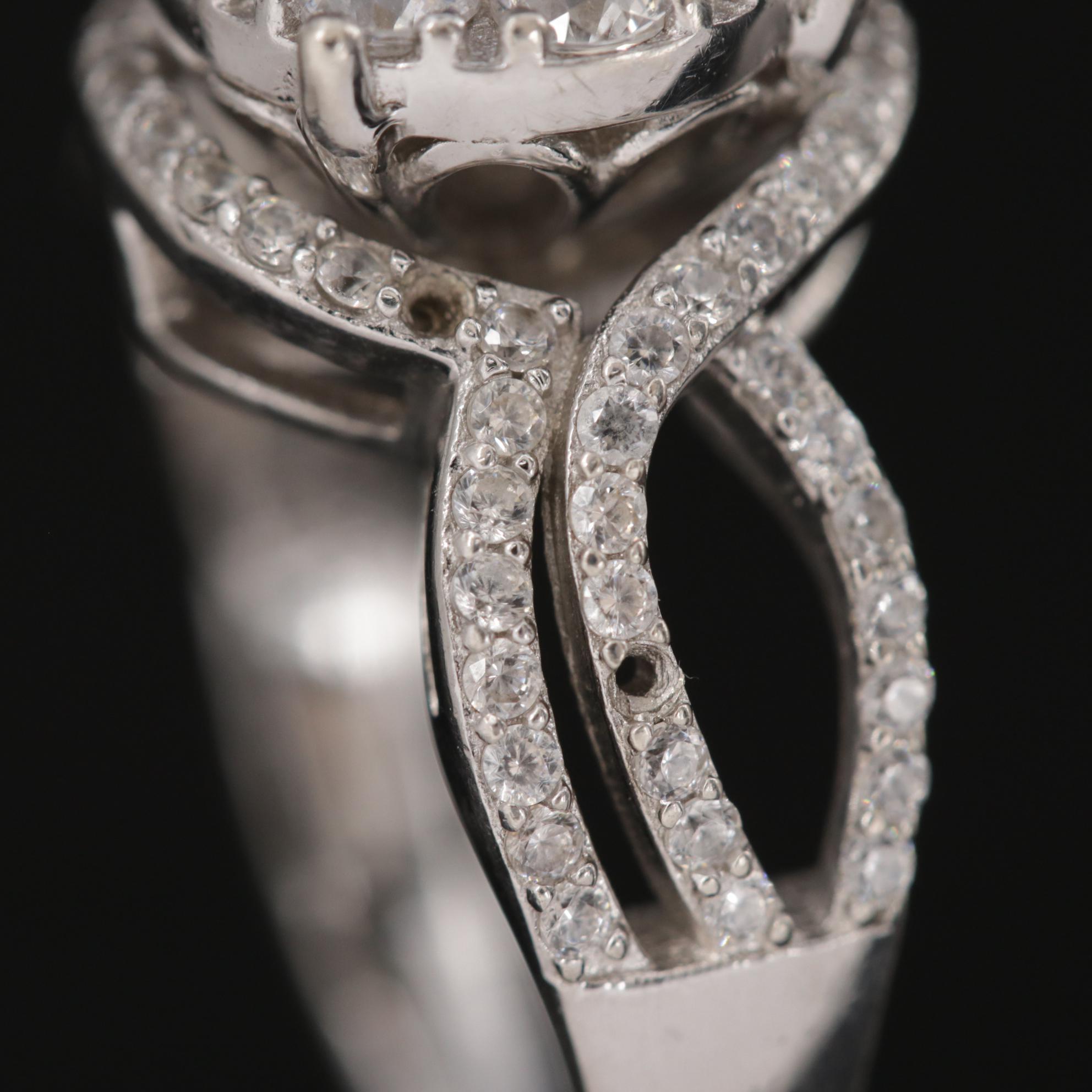 Assorted Sterling Silver Cubic Zirconia Rings