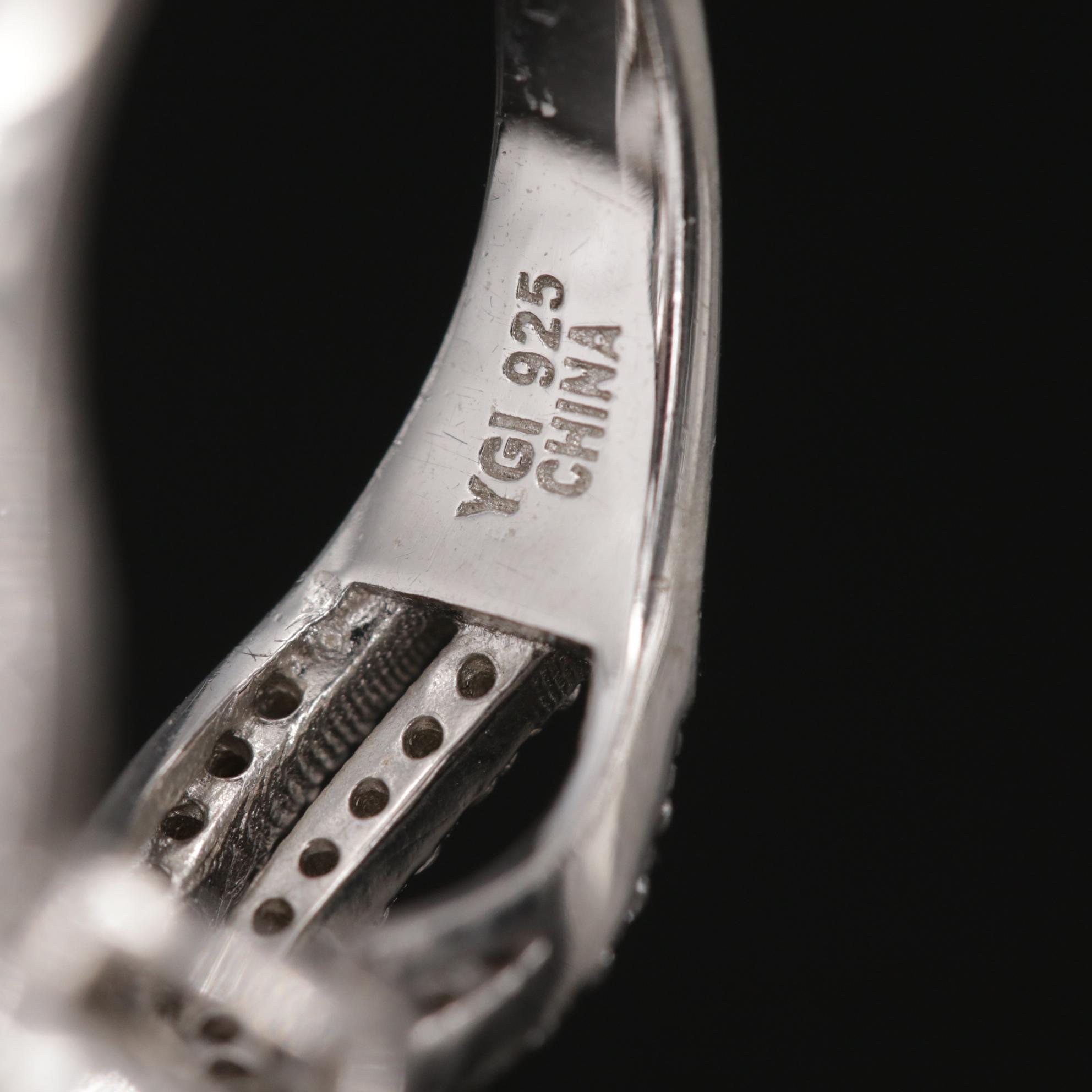 Assorted Sterling Silver Cubic Zirconia Rings