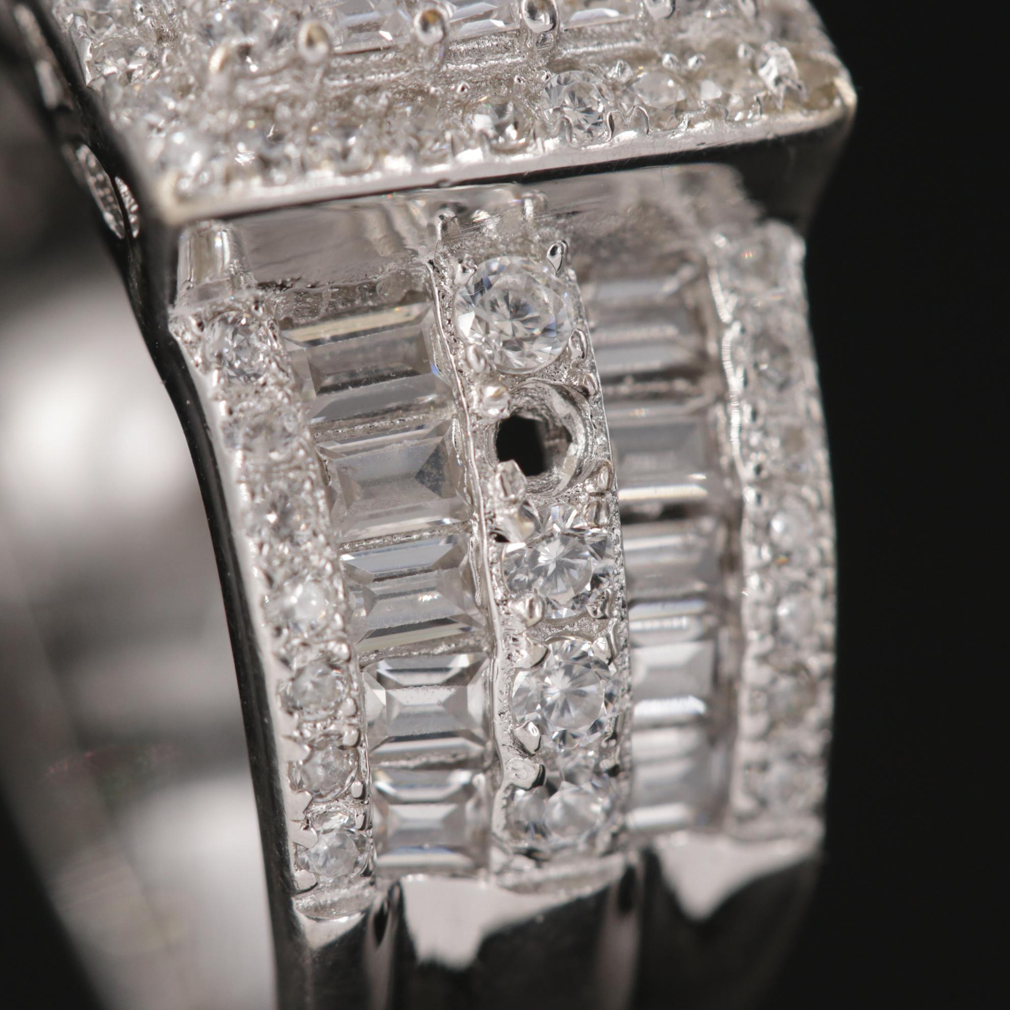 Assorted Sterling Silver Cubic Zirconia Rings