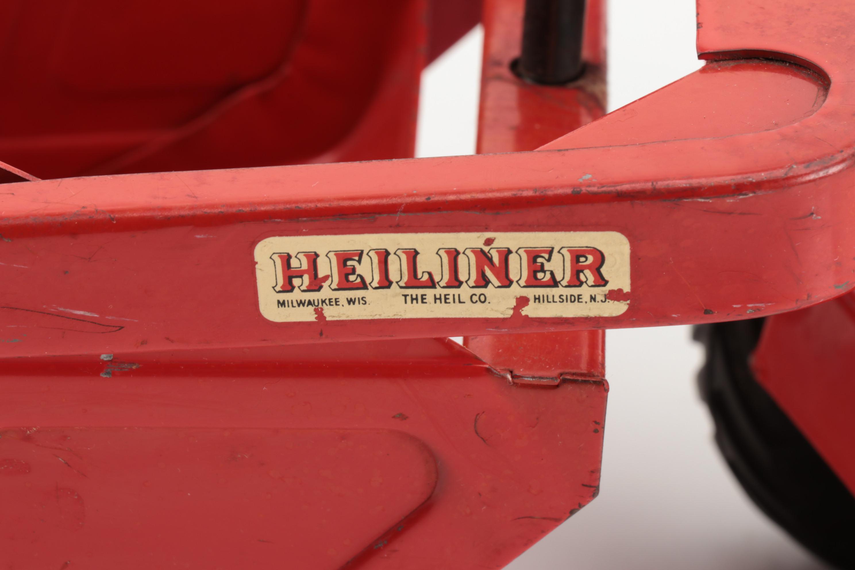 Doepke Co. "Heiliner" Pressed Steel Framing Tractor with Scraper, circa 1950s