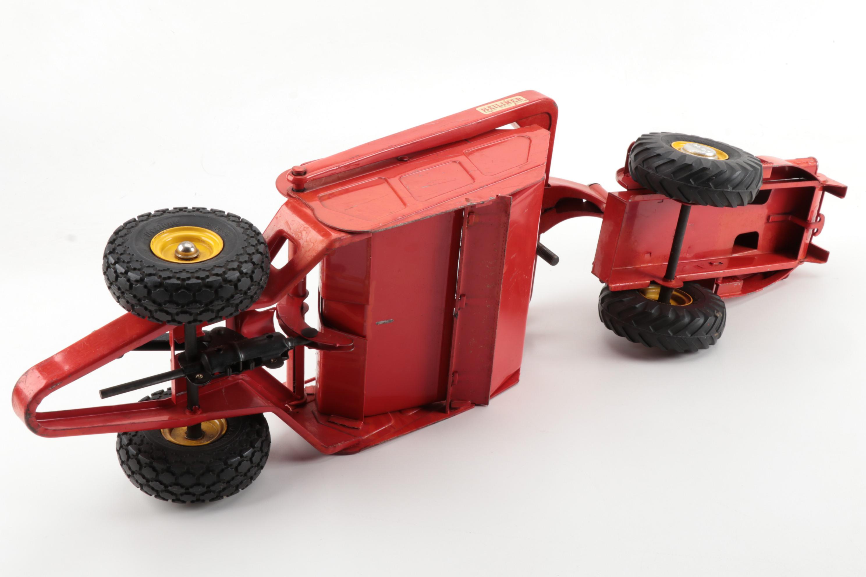 Doepke Co. "Heiliner" Pressed Steel Framing Tractor with Scraper, circa 1950s