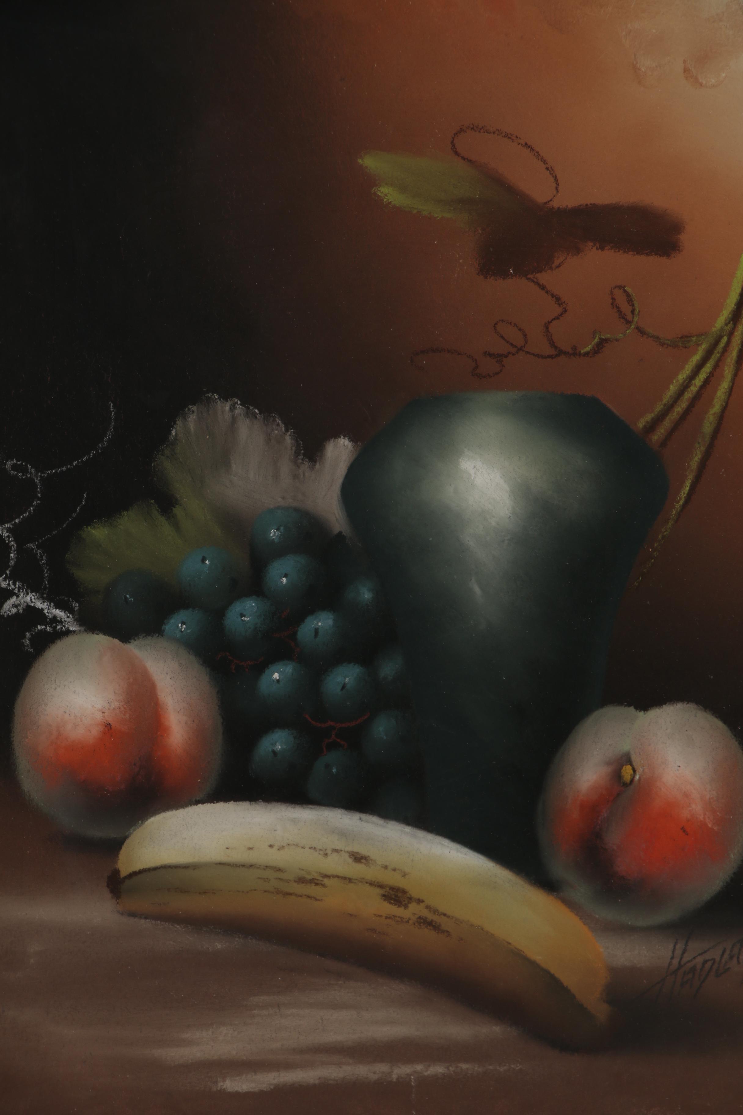 George Hadland Pastel Still Life Drawing