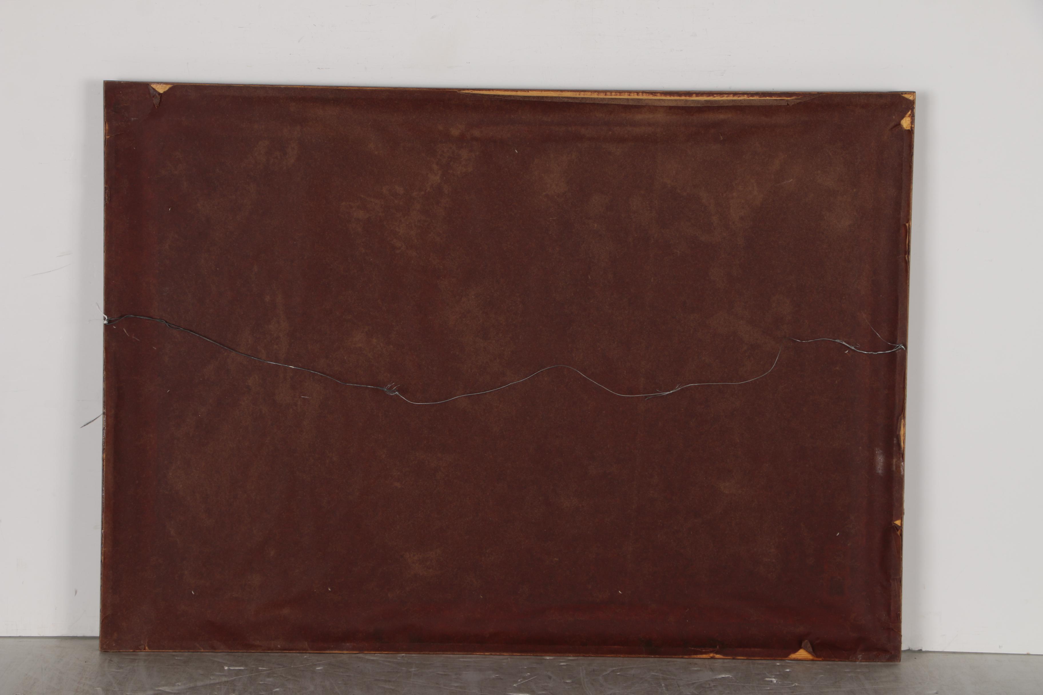 Hugo Anton Fisher Watercolor Painting of Pastoral Landscape with Cattle