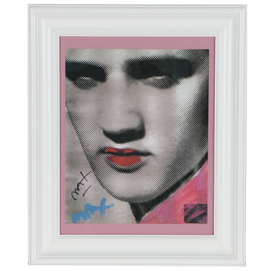 Offset Lithograph after Peter Max "This is Elvis" with Signature