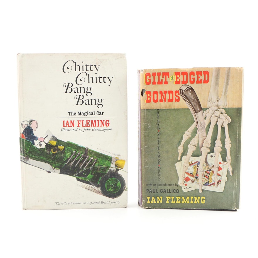 First Edition "Gilt-edged Bonds" and "Chitty Chitty Bang Bang" by Ian Fleming