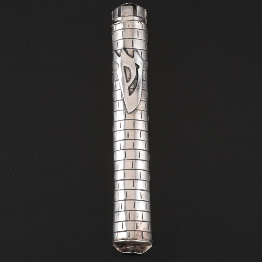 Sterling Silver Mezuzah Cover