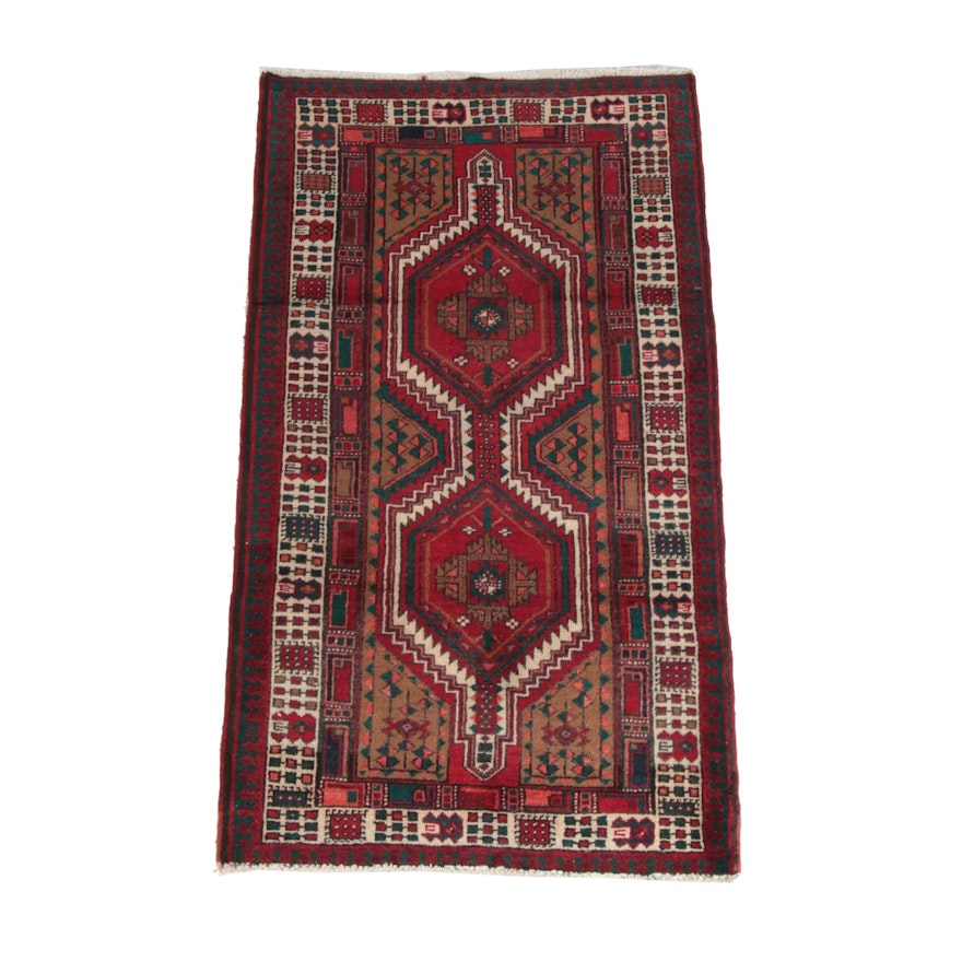 3'0 x 5'7 Hand-Knotted Persian Shiraz Wool Rug