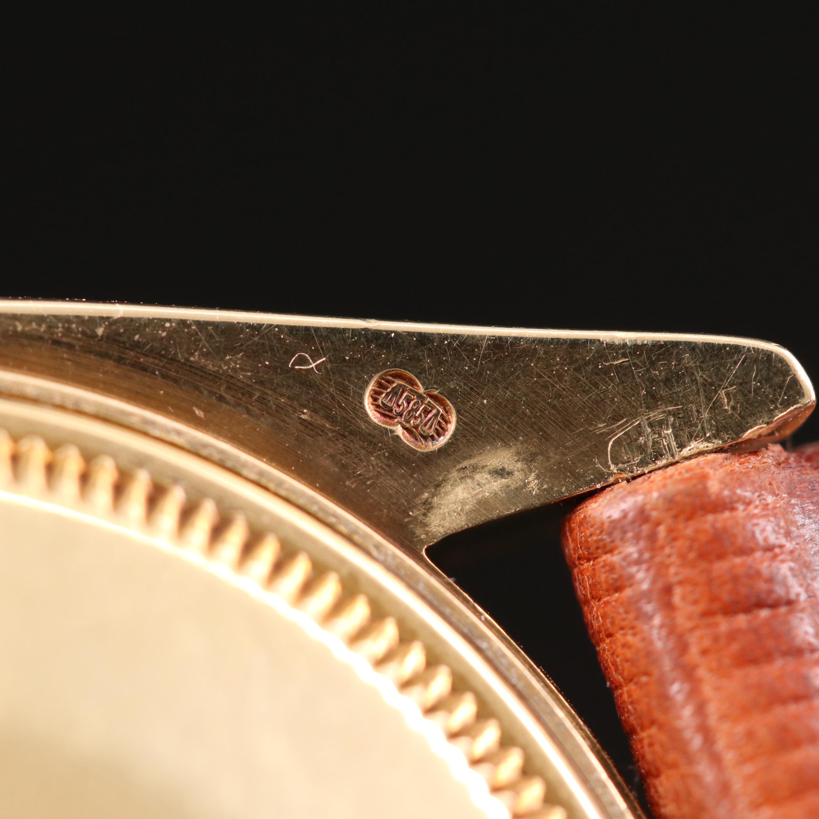 Rolex Date 14K Gold Automatic Watch, 1979