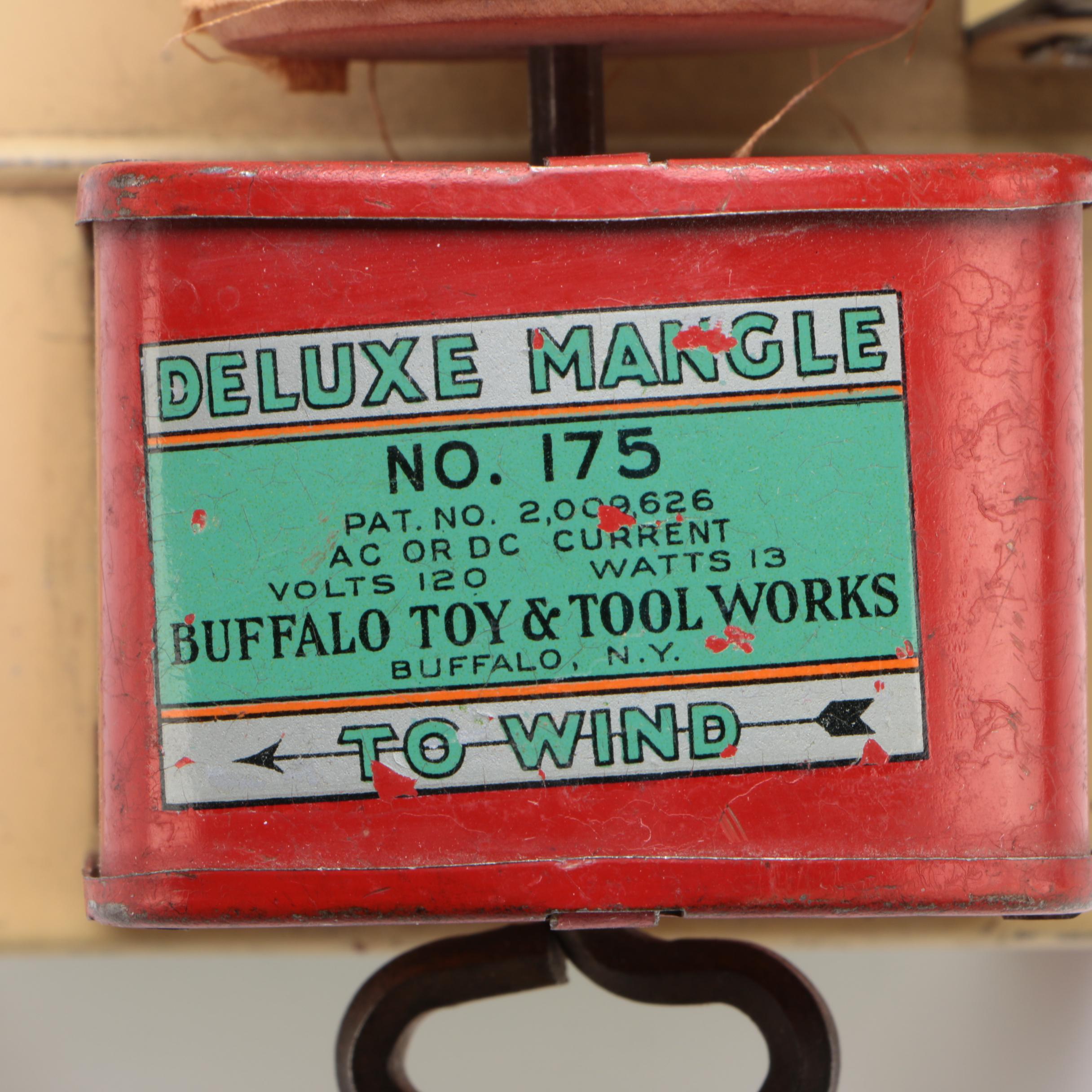 Child's Ironing Mangle "Deluxe Mangle" Buffalo Toy & Toy Works, 1930s