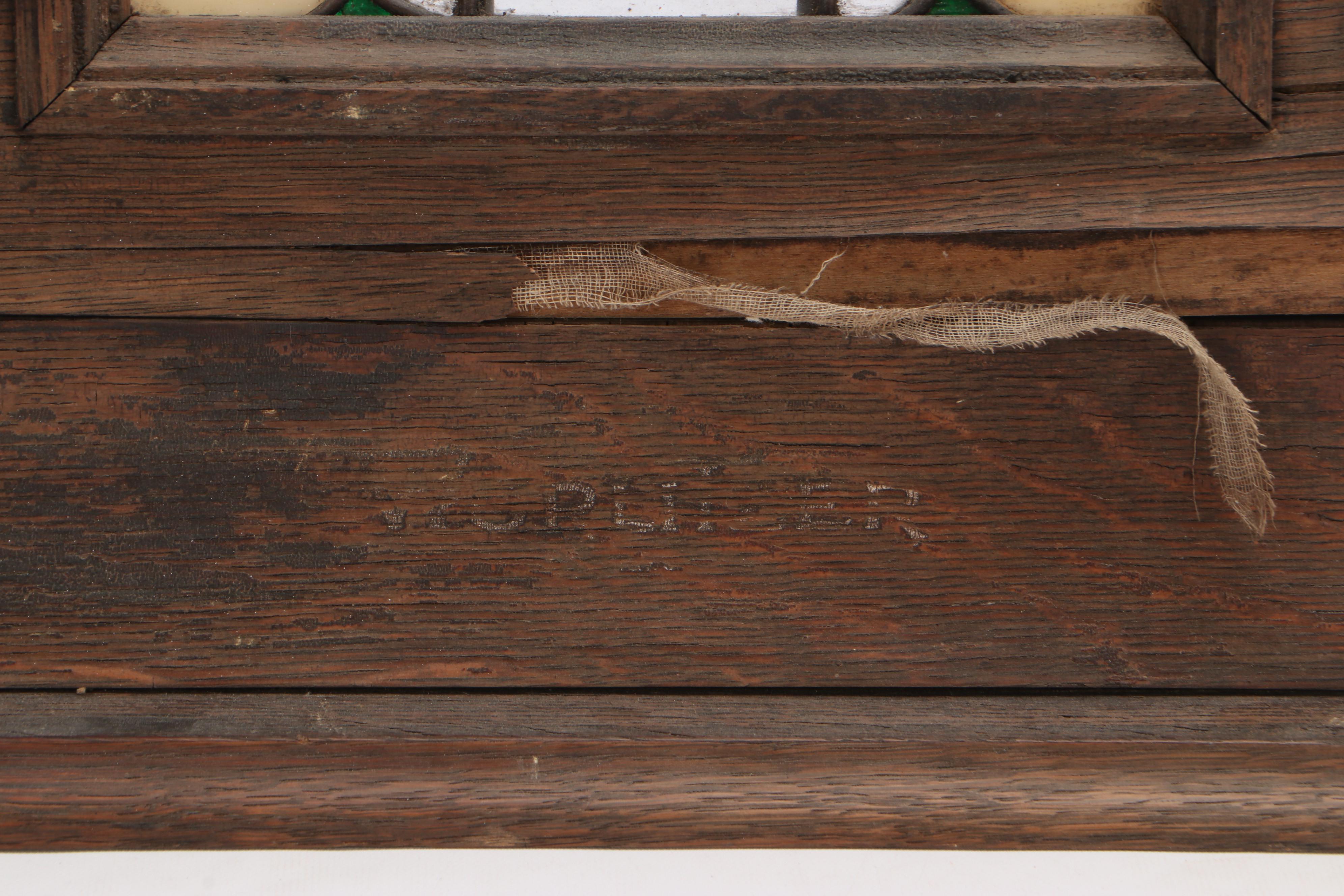 Wurlitzer Nickelodeon Player Piano Stained and Slag Glass Panel