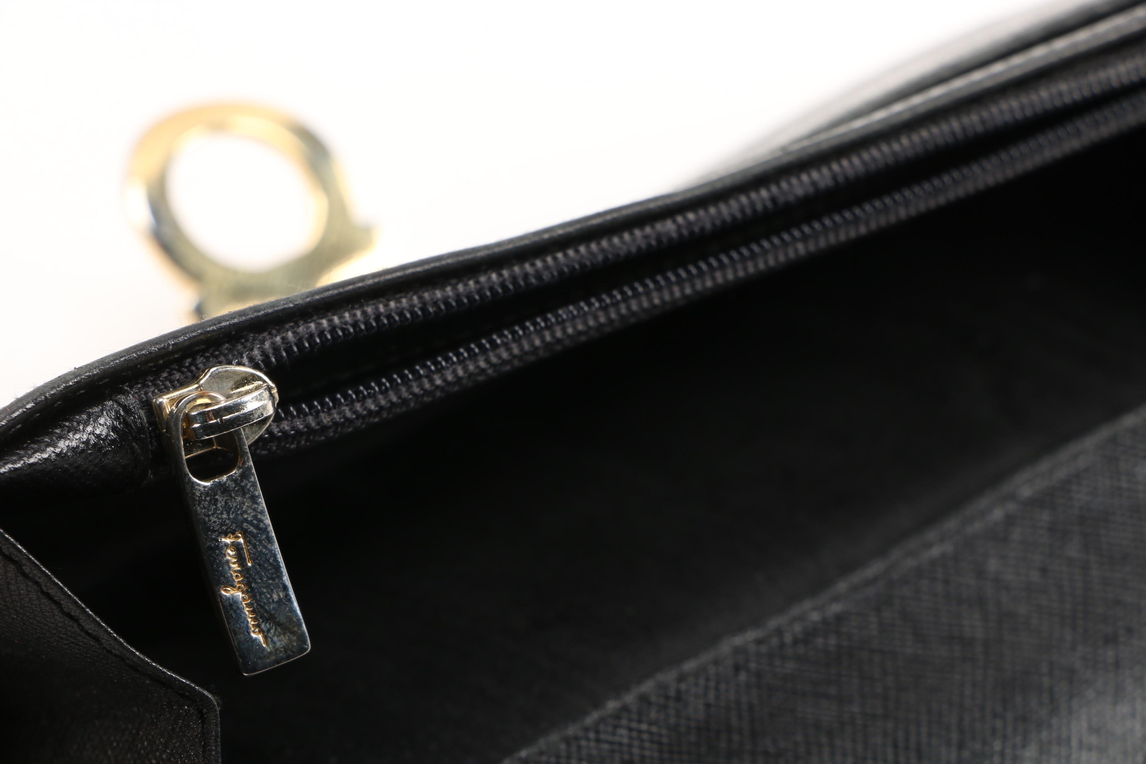 Salvatore Ferragamo Gancini Wallet and Prada Card holder in Saffiano Leather