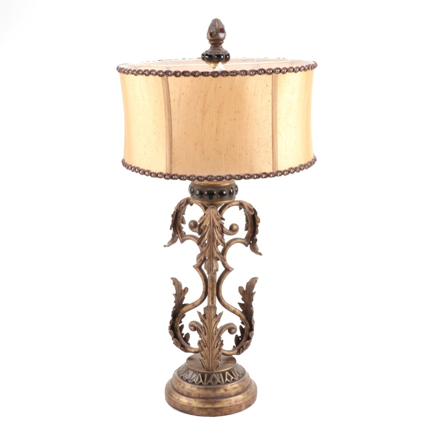 Fine Art Acanthus Table Lamp With Gold Tone Antique Finish