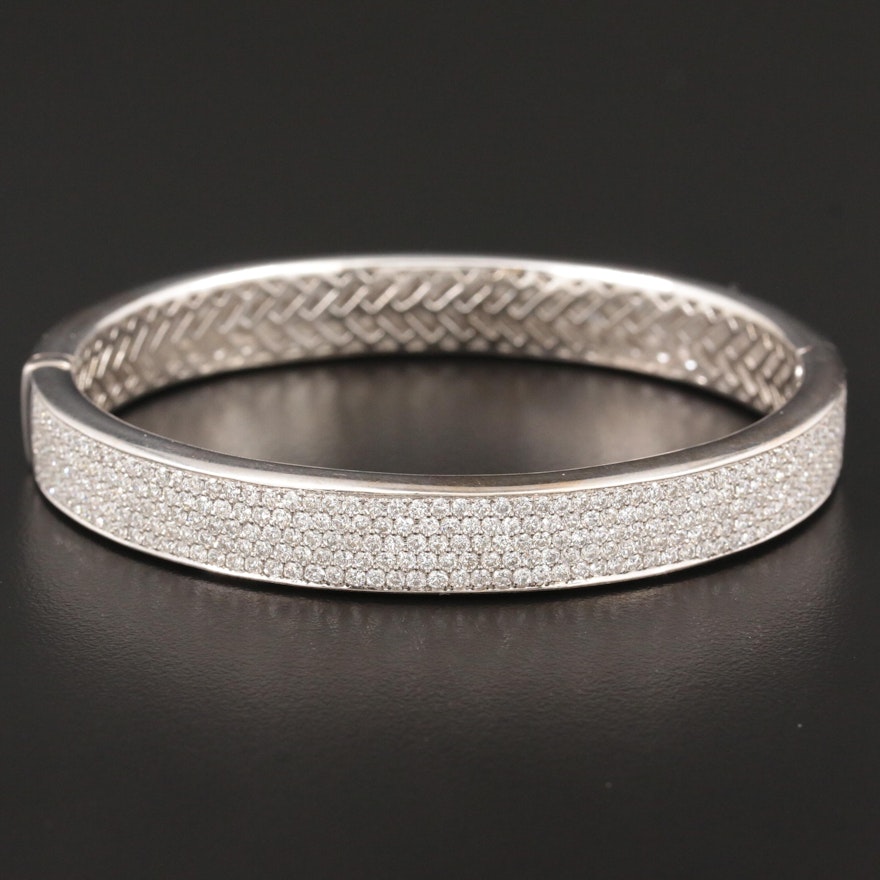 18K White Gold 4.01 CTW Diamond Bracelet