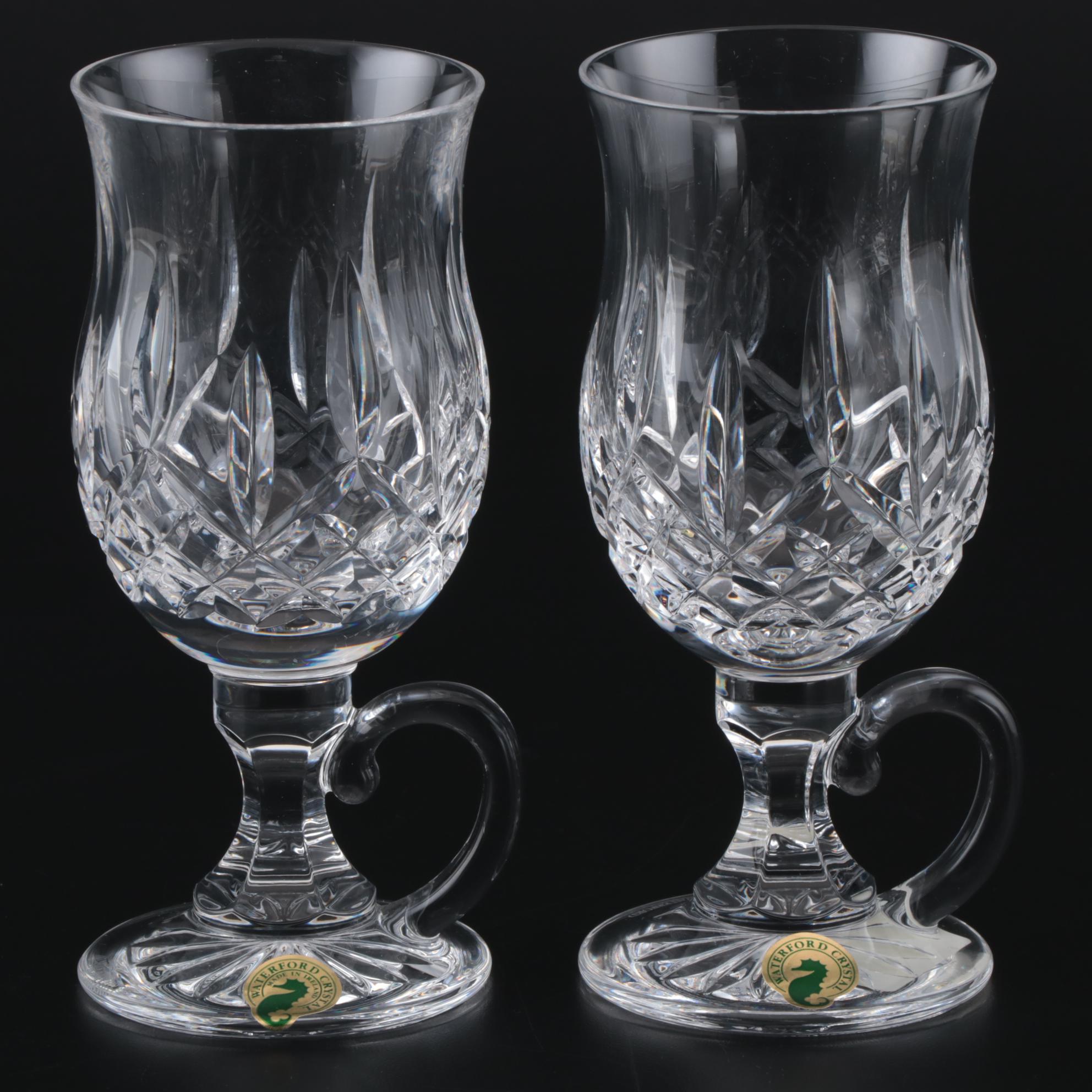 Waterford "Lismore Irish Coffee" Crystal Mugs