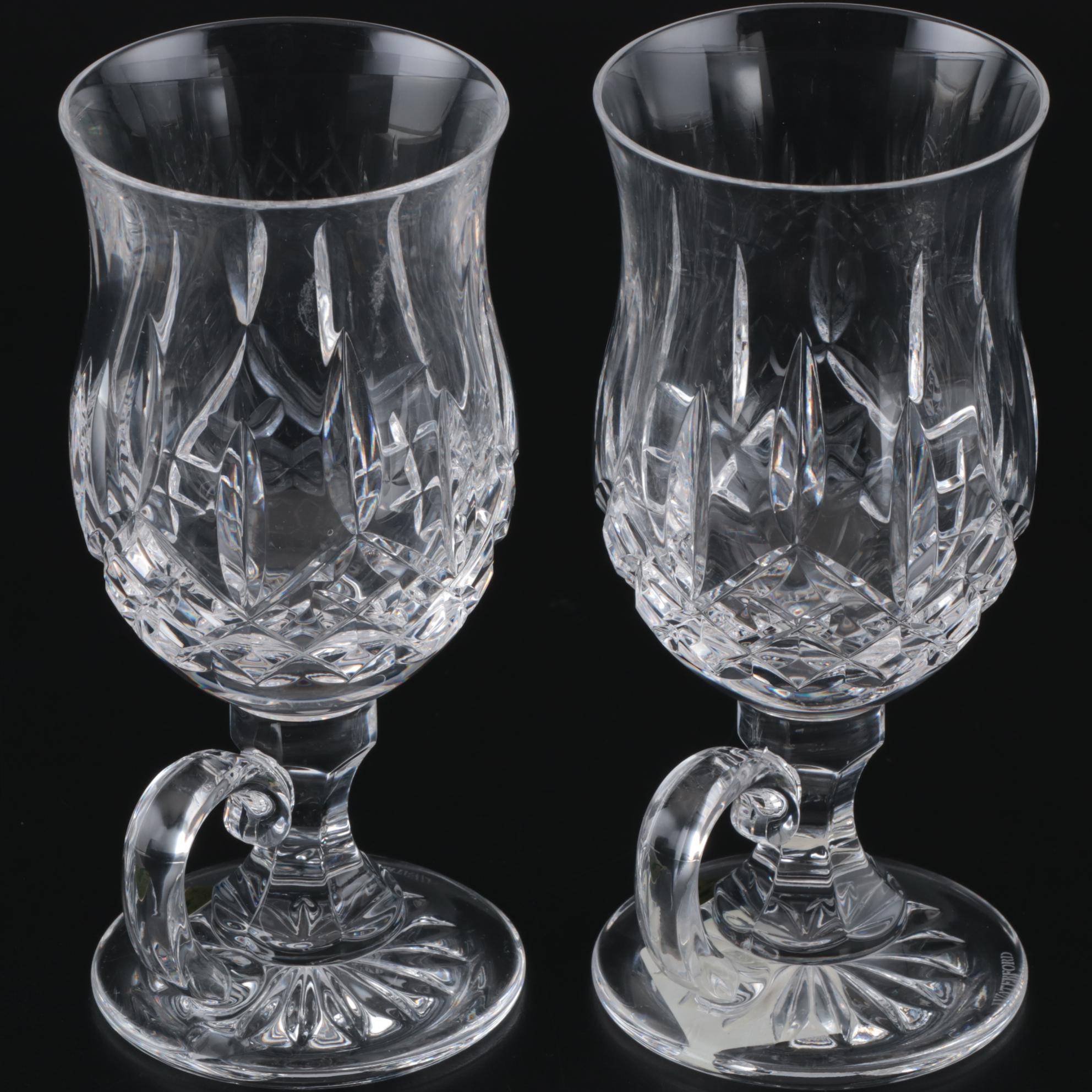 Waterford "Lismore Irish Coffee" Crystal Mugs