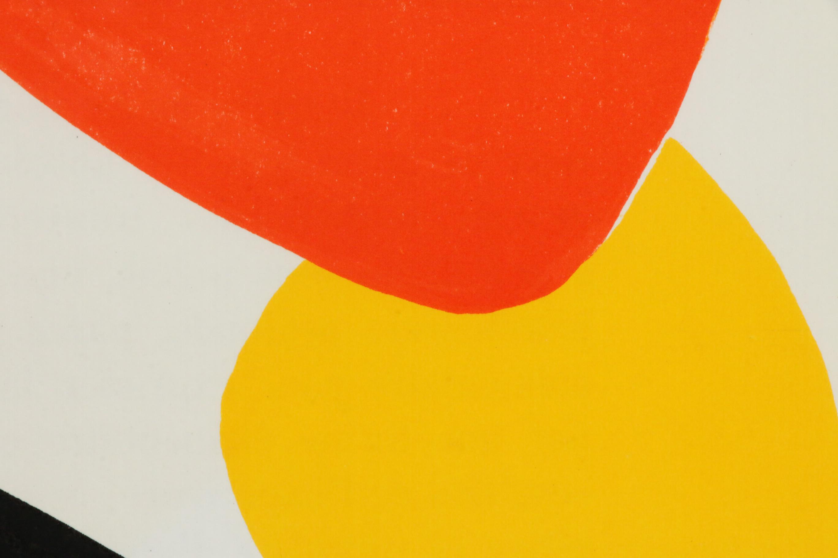 Alexander Calder Double-Page Color Lithograph for "Derrière le Miroir," 1968